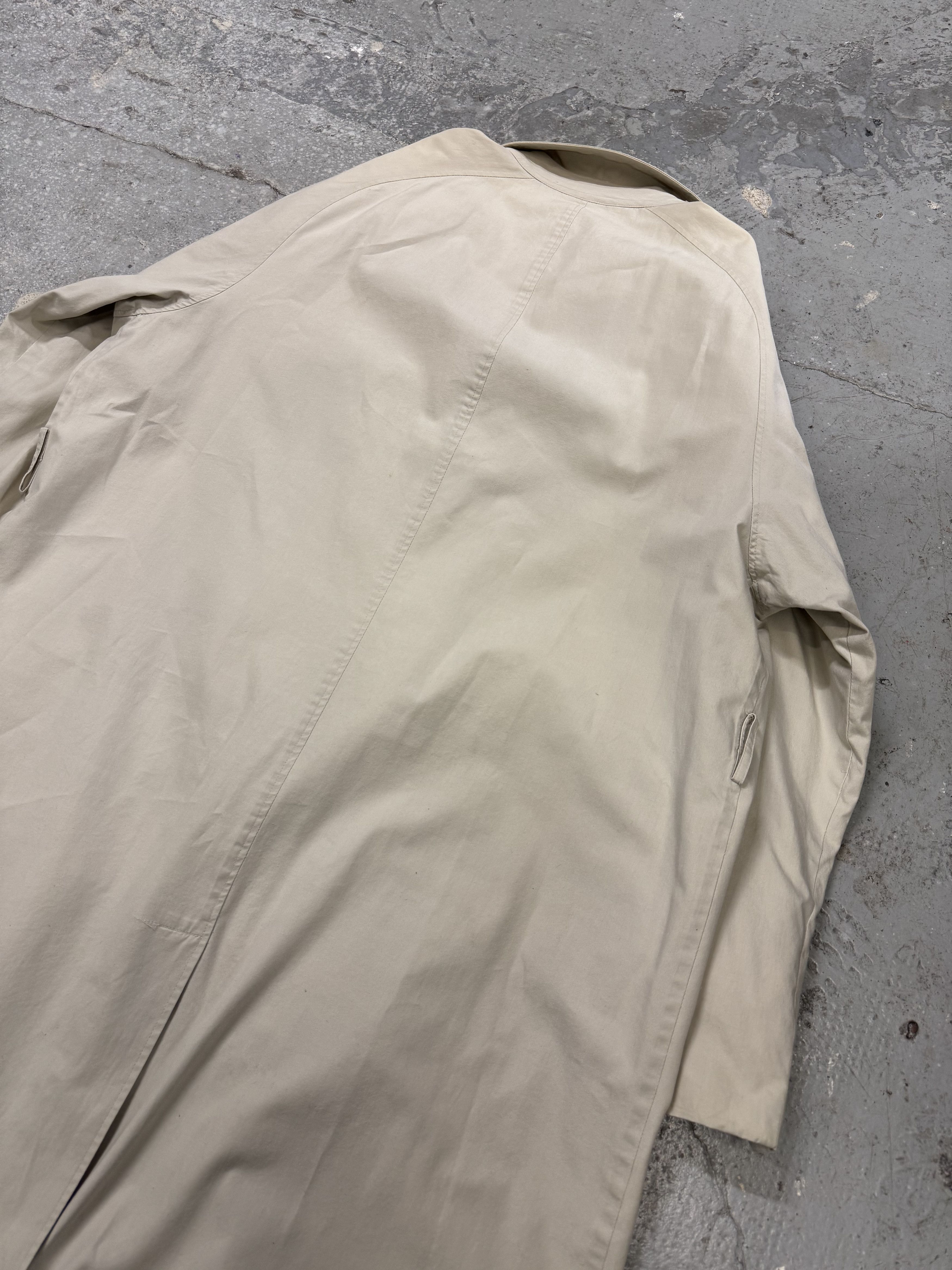 Giorgio Armani × Vintage 1990s Giorgio Armani Beige Trench Coat Size US M / EU 48-50 / 2 - 8 Thumbnail