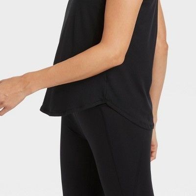 Other Womens Double Strap Racerback Tank Top - Black Size L / US 10 / IT 46 - 6 Thumbnail
