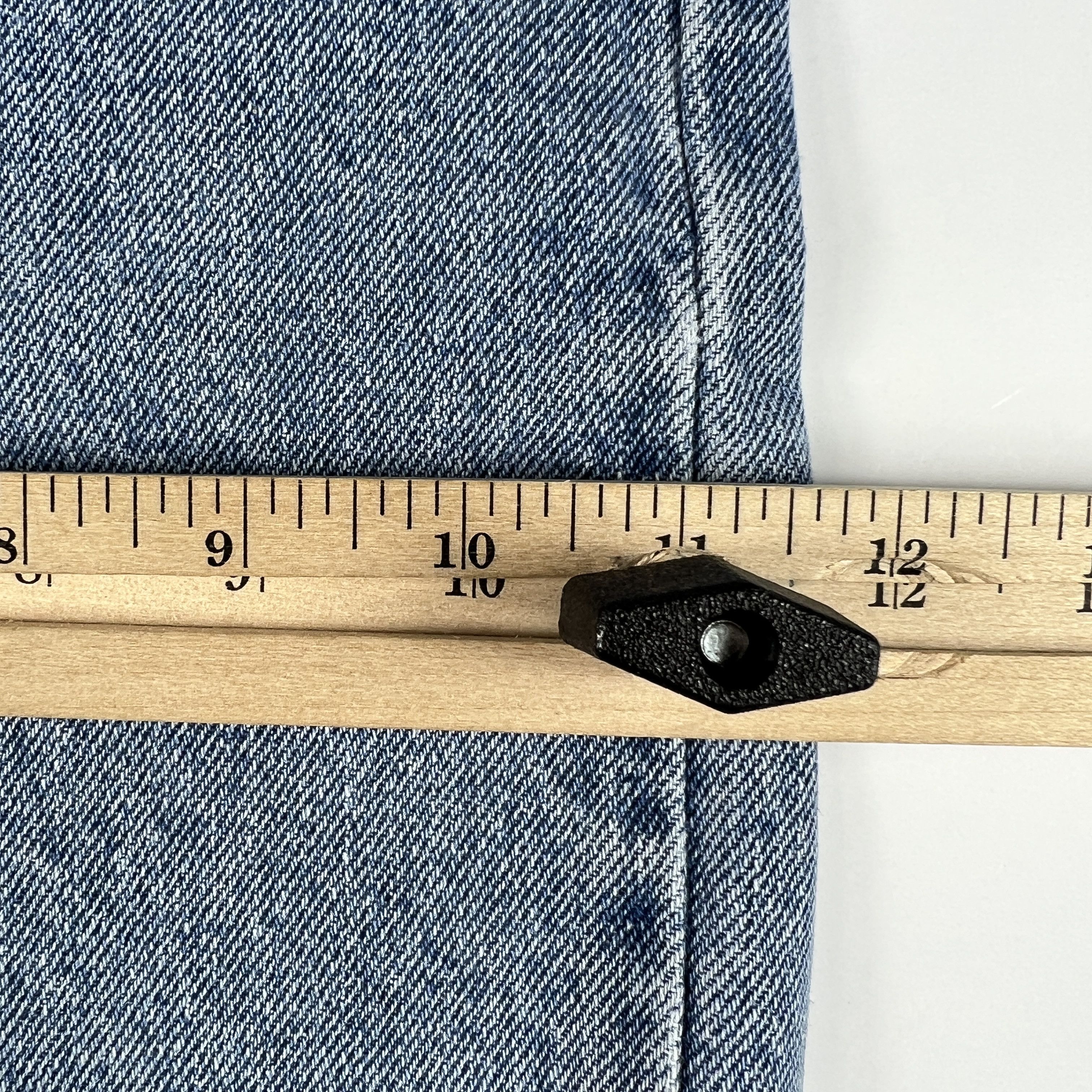 Levi's × Vintage VTG 90s Levi's Jean Short 550 Cut Off Denim Orange Tab Jorts Size US 34 / EU 50 - 17 Thumbnail