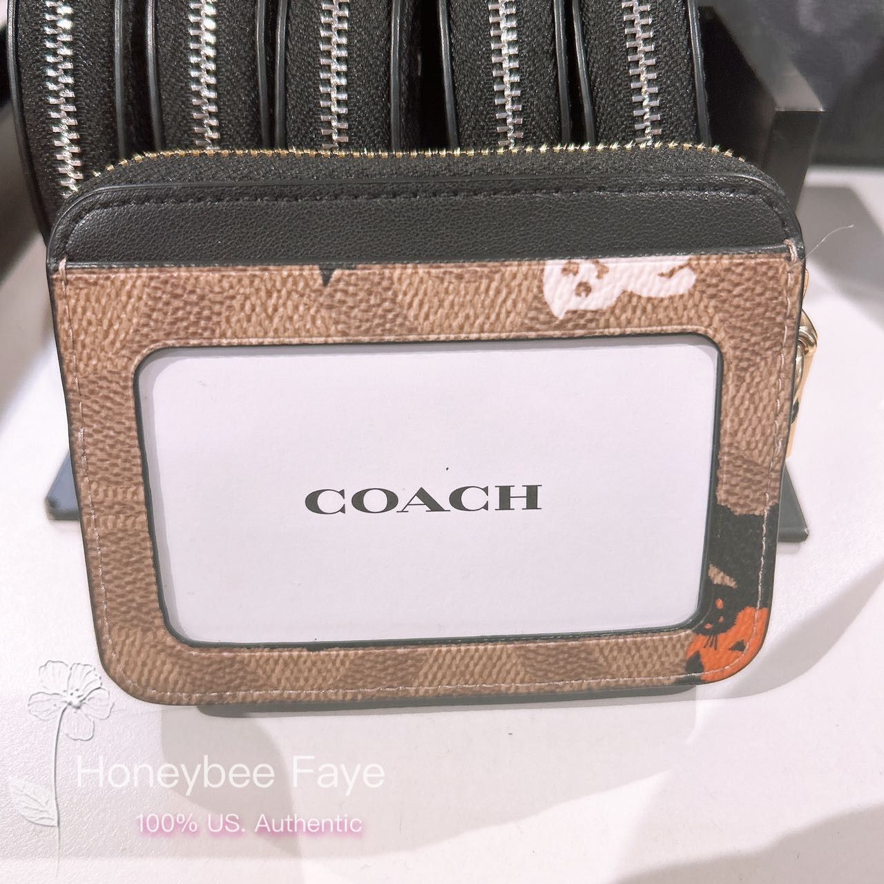 Coach Zip Card Case In Signature Canvas With Halloween CW886 Size ONE SIZE - 2 Thumbnail