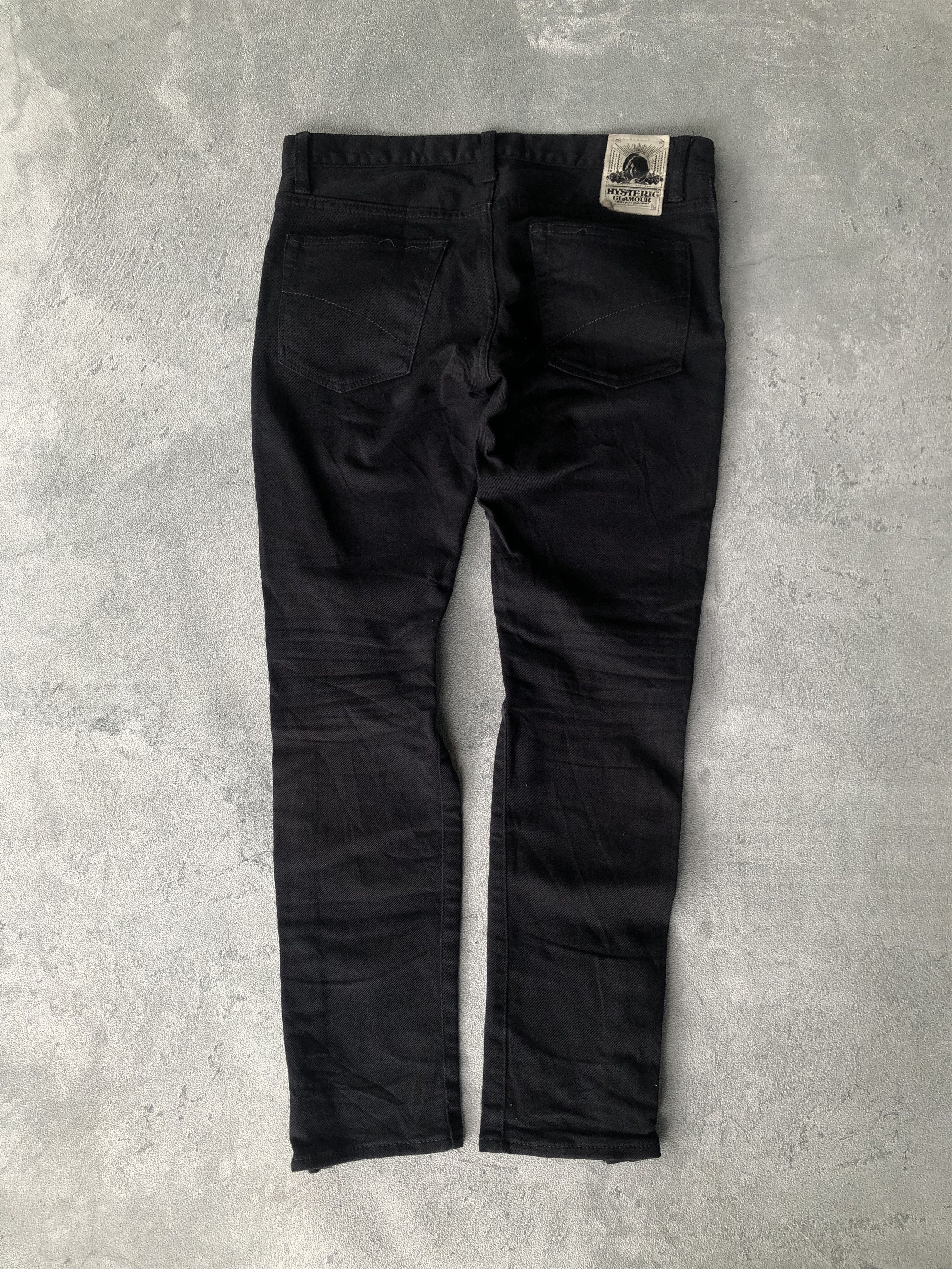 Hysteric Glamour × Japanese Brand Japanese Brand Hysteric Glamour Black Fadding Jeans Size 28" / US 6 / IT 42 - 10 Thumbnail