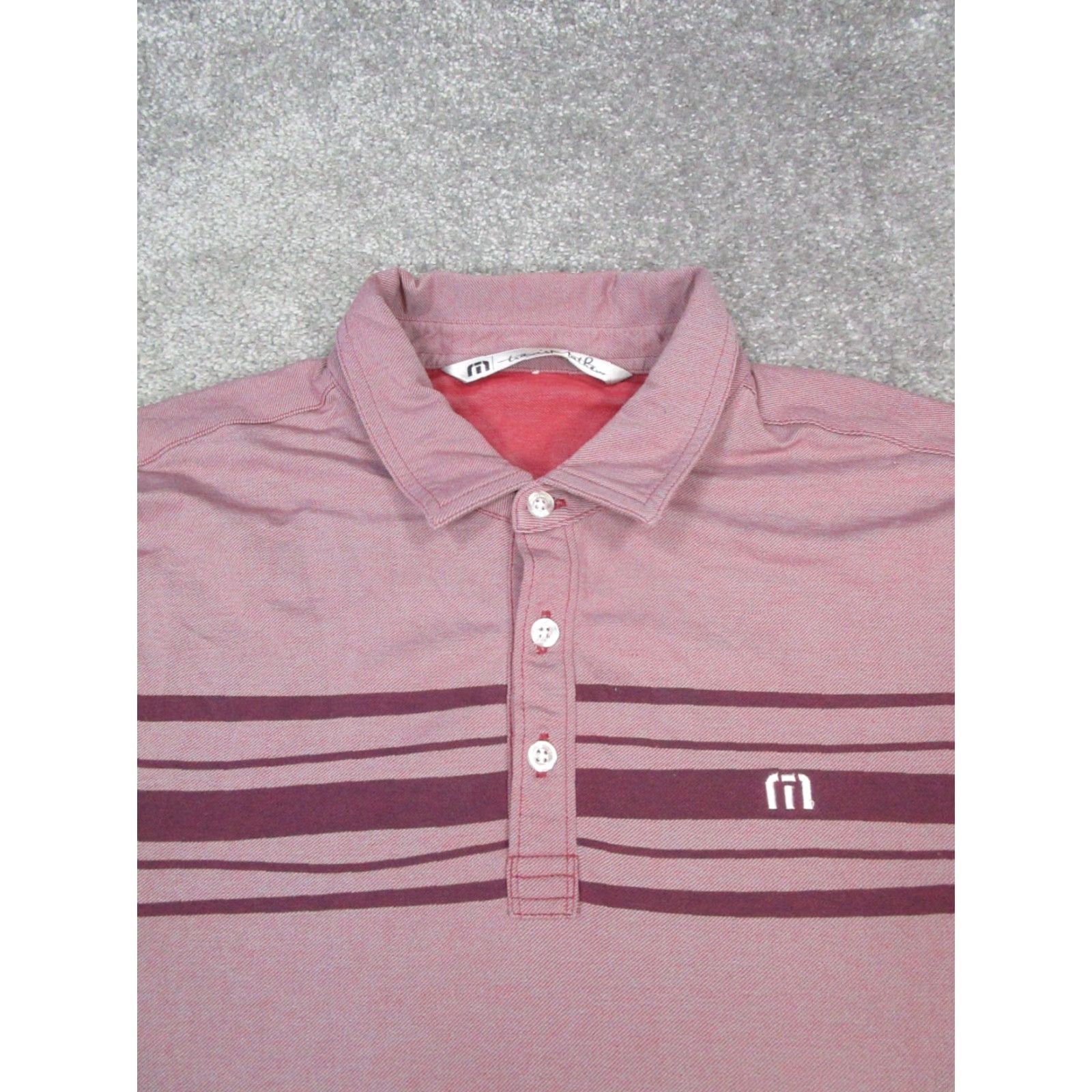TravisMathew Travis Mathew Shirt Mens Large Pink Cotton Blend Golf Size US L / EU 52-54 / 3 - 2 Thumbnail
