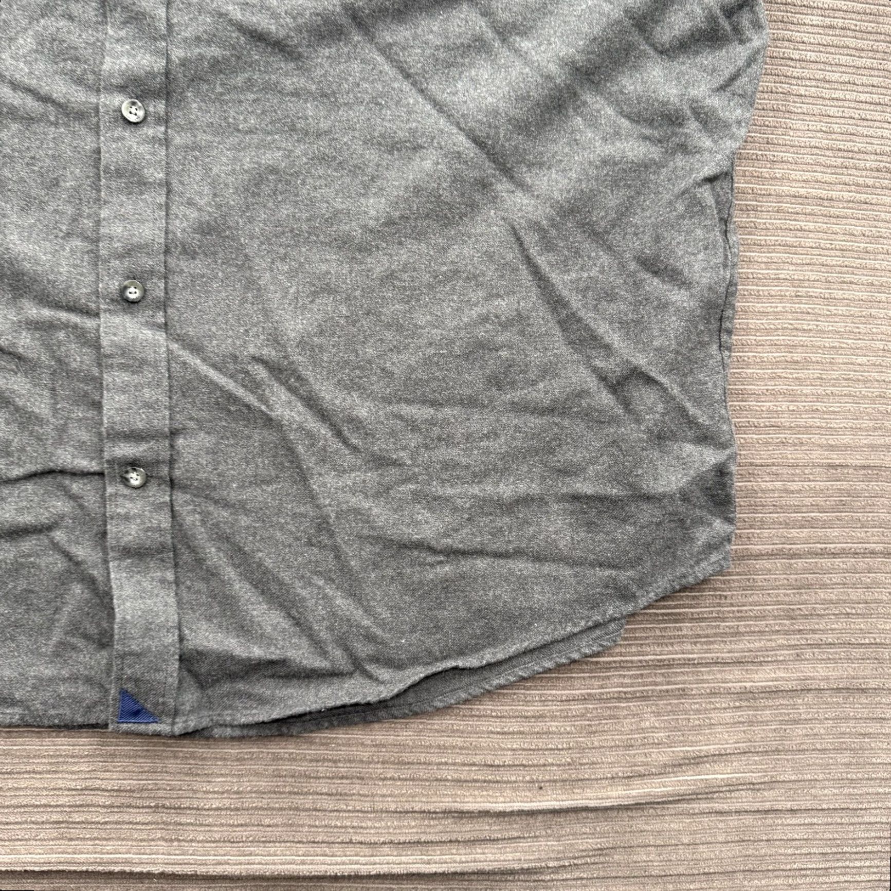 UNTUCKit UNTUCKit Shirt Mens 3XL Gray Button-Down Long Sleeve Casual Top 100% Cotton Soft Button-Up Untucked Hem Men Casual Classic Comfort Size US XXL / EU 58 / 5 - 7 Thumbnail