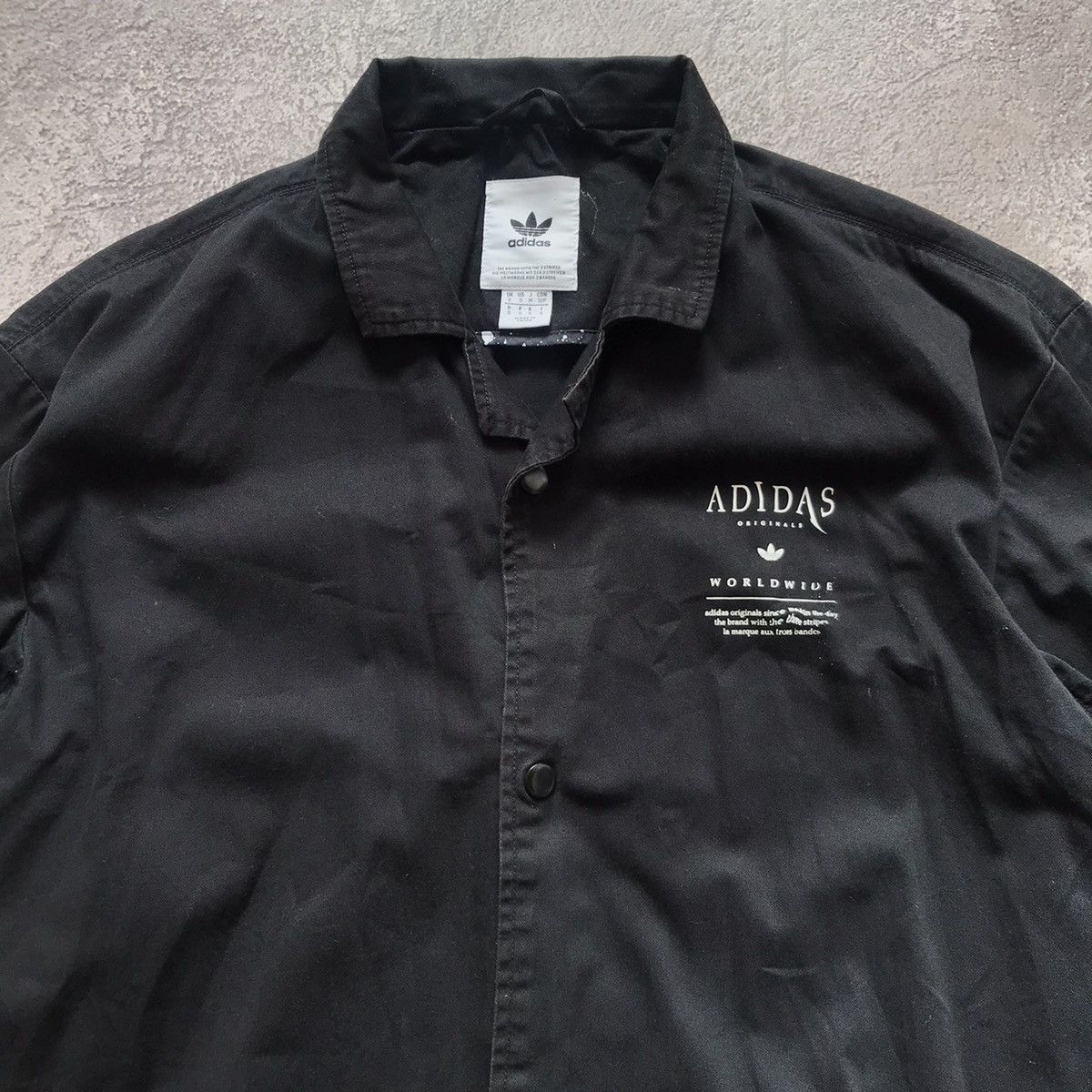 Vintage Vintage Adidas Graphic Longline Coat Streetwear Y2K Slim S Size US S / EU 44-46 / 1 - 5 Thumbnail