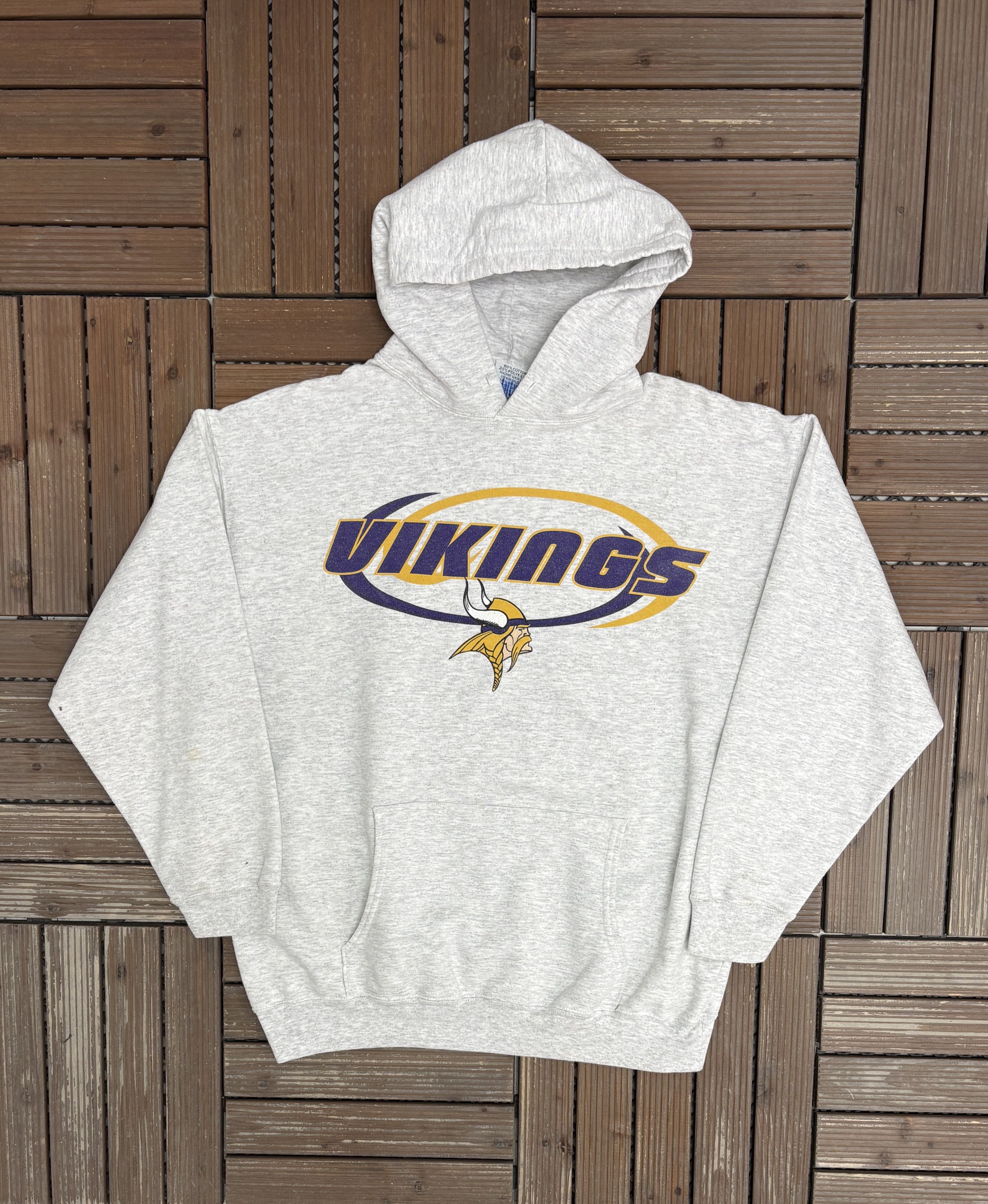 Vintage Minnesota Vikings Vintage Grey Hoodie Sweatshirt Size US L / EU 52-54 / 3 - 1 Thumbnail
