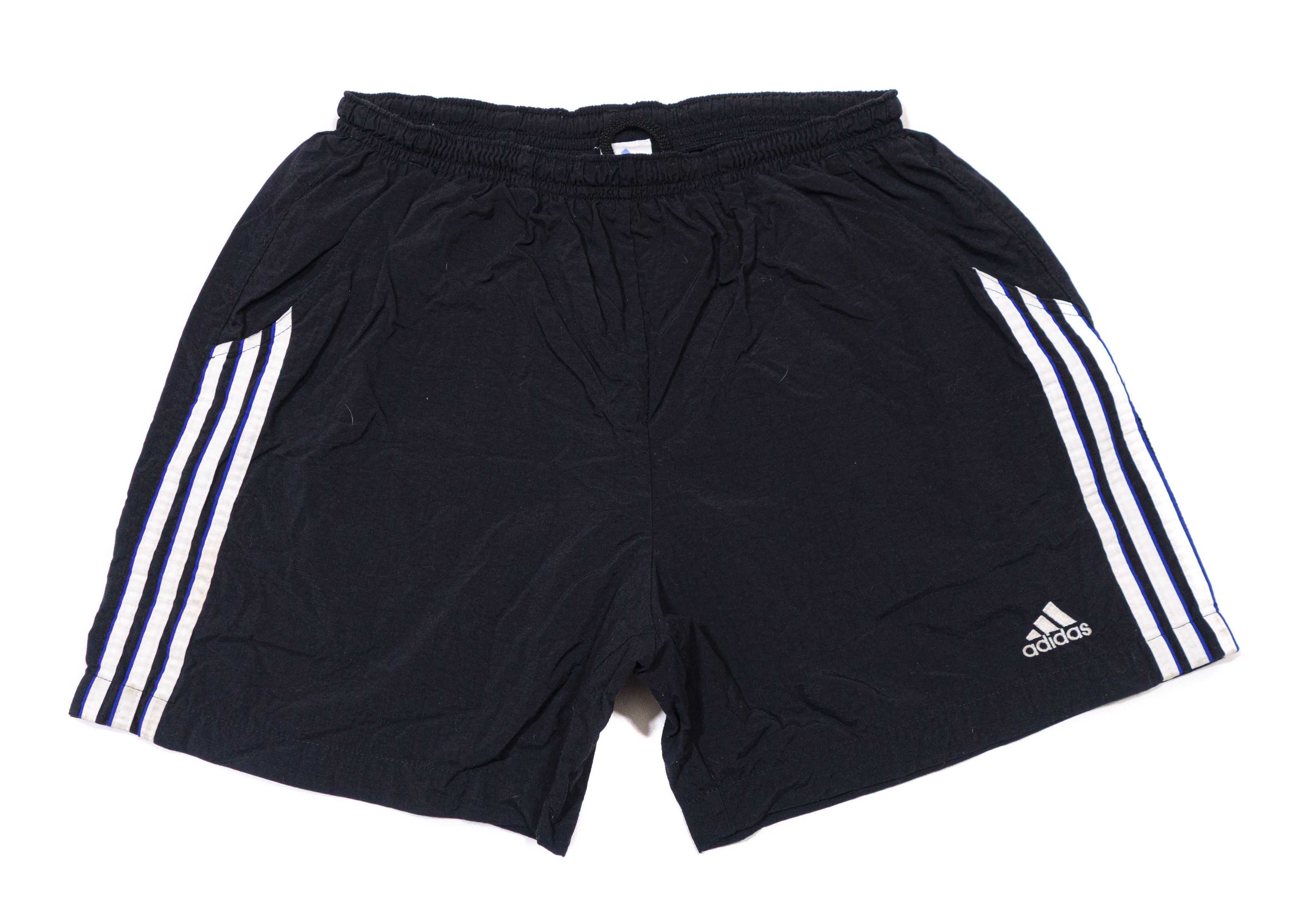 Adidas 90S Logo Stripes Swim Shorts Size US 32 / EU 48 - 1 Thumbnail