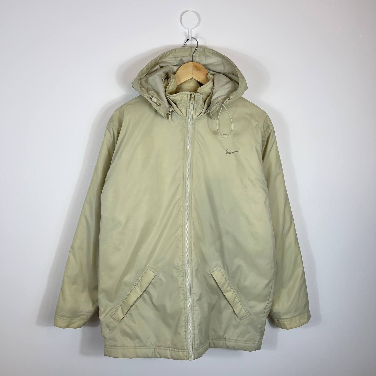 Nike Nike Vintage Swoosh Jacket Men’s Size S Beige Long Sleeve Size US S / EU 44-46 / 1 - 1 Thumbnail