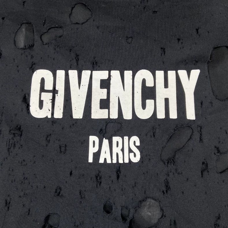 Givenchy Givenchy Distressed Destroyed Short Sleeve T-Shirt 2506-Nex Size US XXS / EU 40 - 2 Thumbnail