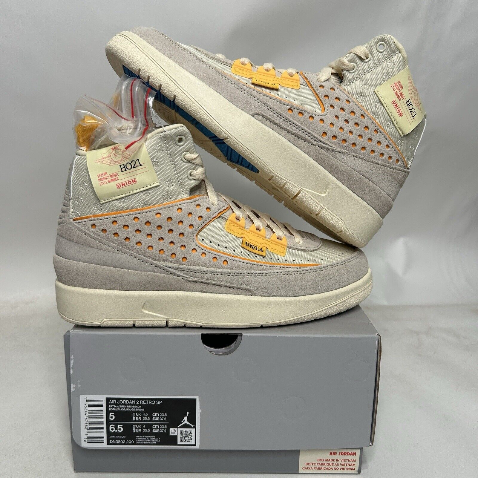 Jordan Brand Nike Air Jordan 2 Retro SP X Union LA “Rattan” 2024 Size US 6.5 / IT 36.5 - 1 Thumbnail