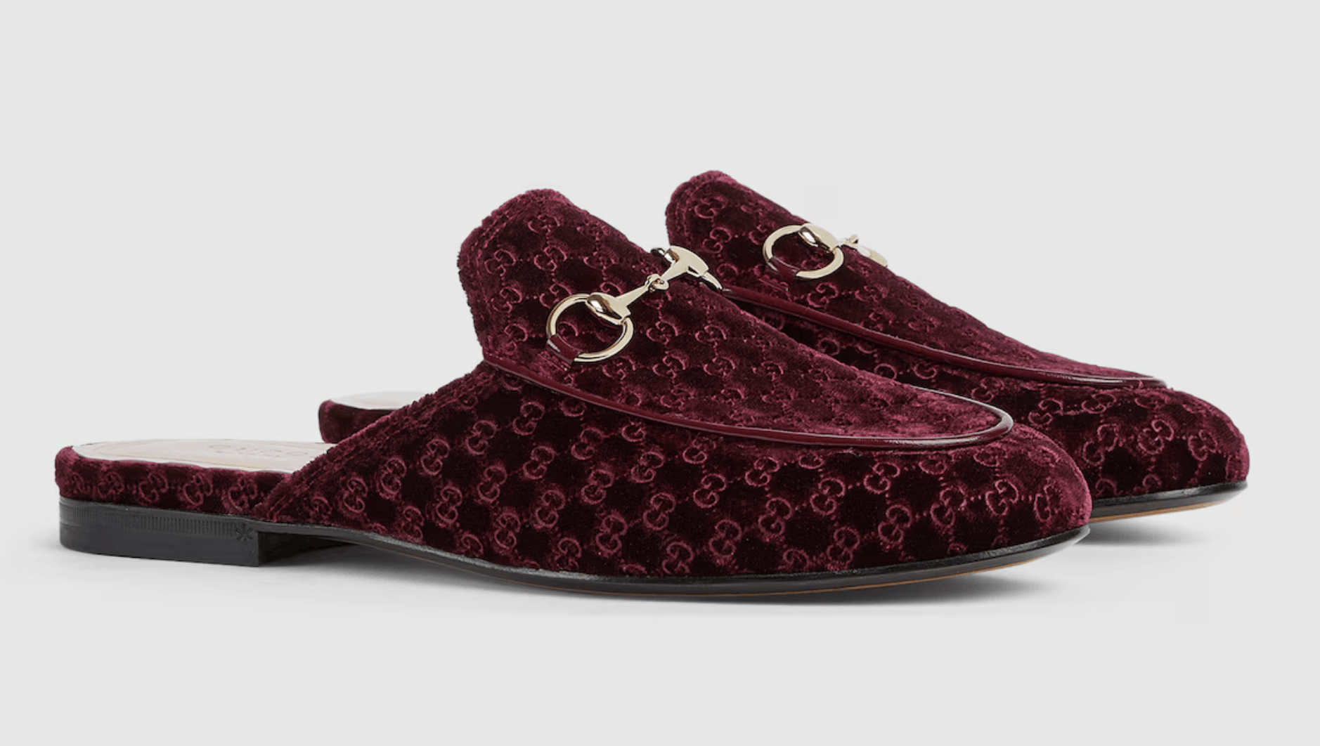 Gucci Gucci Princetown Velvet GG Logo Slide Loafer Mule Flat 37 Size US 7 / IT 37 - 3 Thumbnail