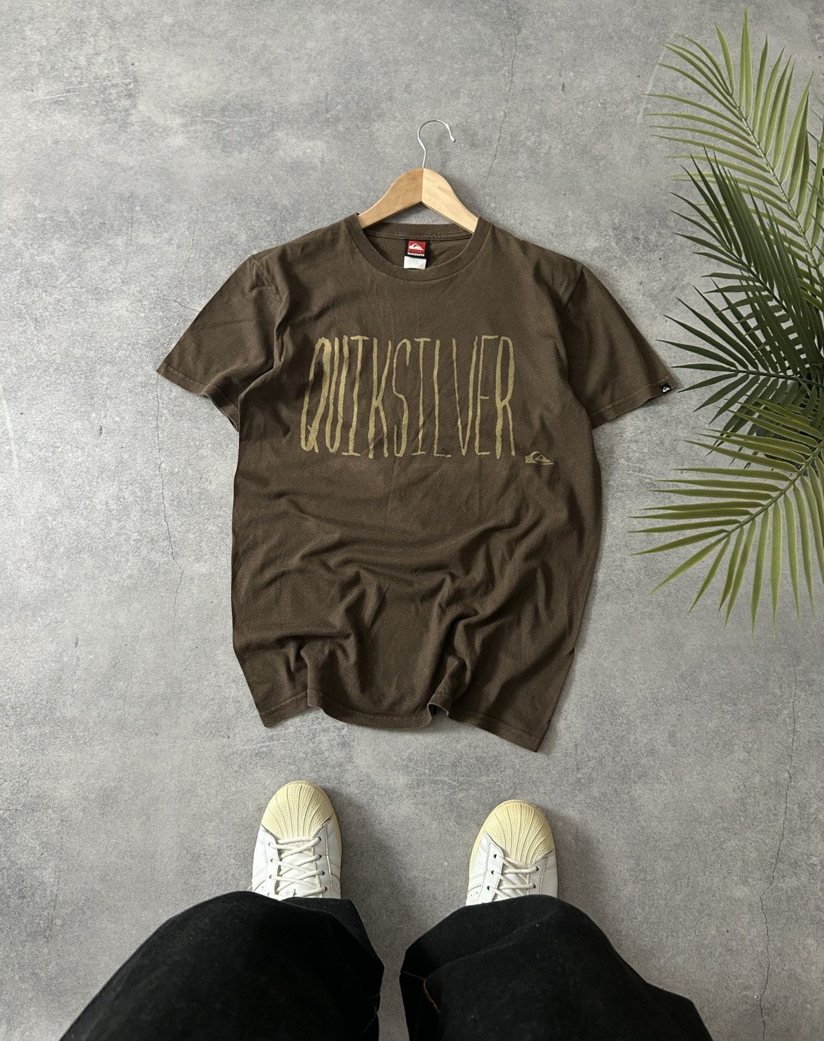 Quicksilver Vintage Quicksilver Brown big logo shirt mens y2k Size US M / EU 48-50 / 2 - 1 Thumbnail