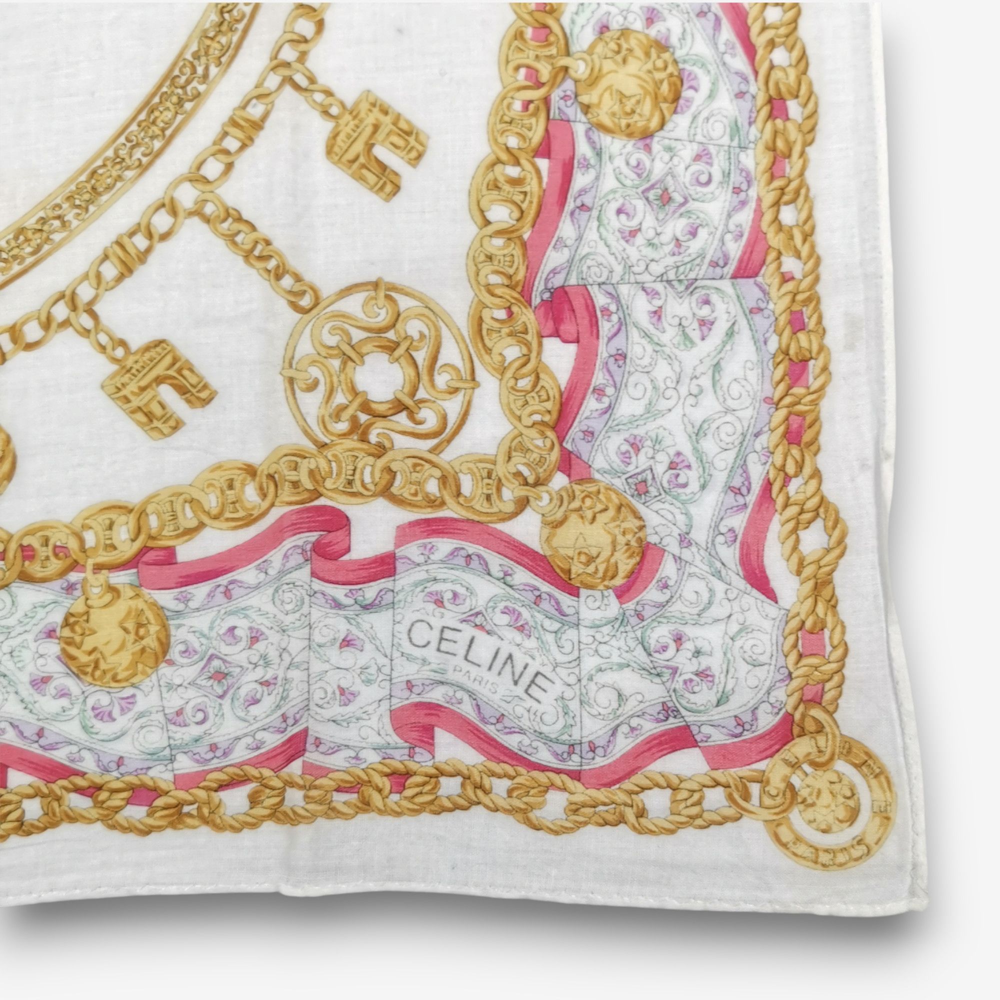 Celine Vintage Celine Handkerchief Pocket Square Bandana Size ONE SIZE - 2 Thumbnail