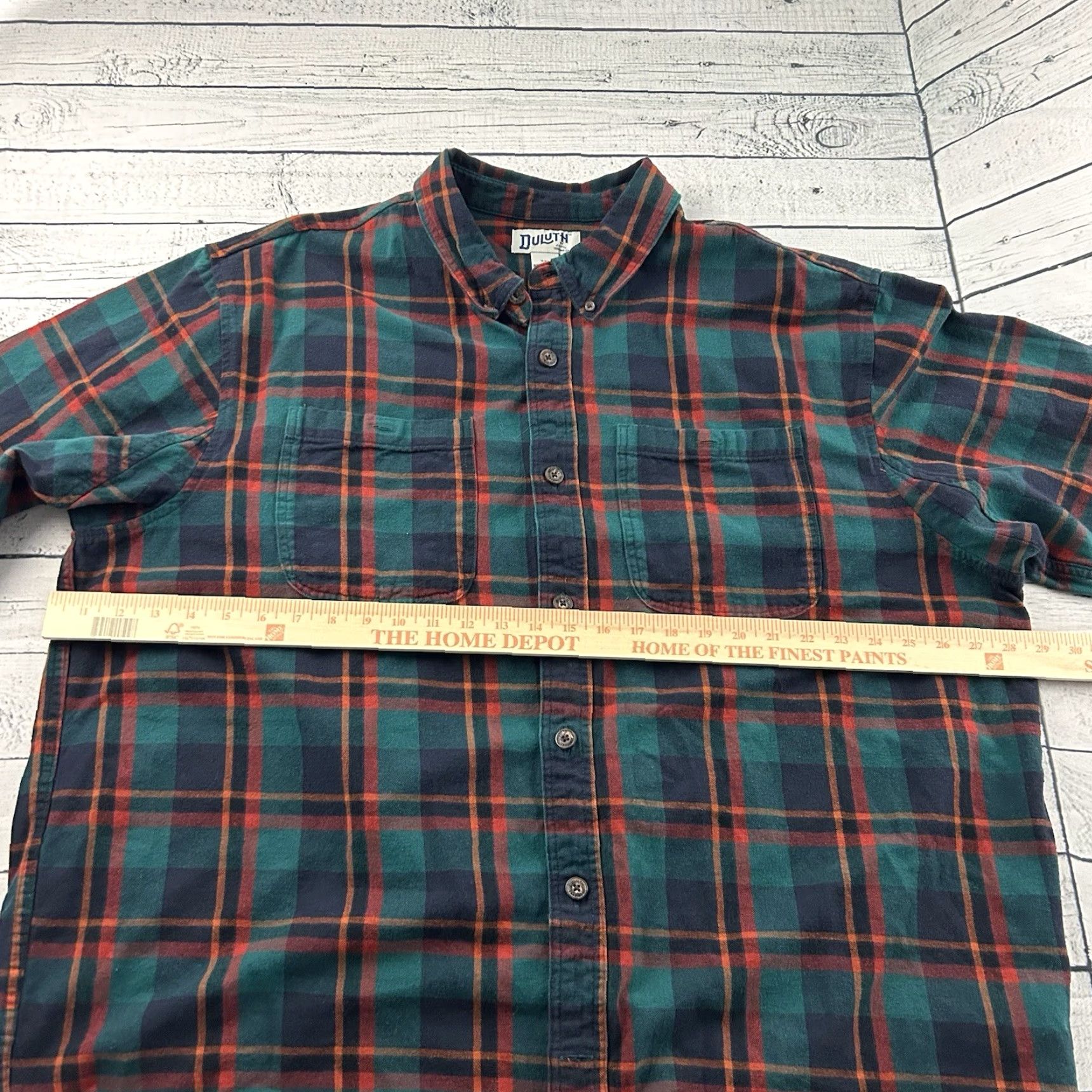 CO Duluth Trading Co Long Sleeve Button-Up Flannel Shirt Men's 2XL Multicolor Size US XXL / EU 58 / 5 - 4 Thumbnail