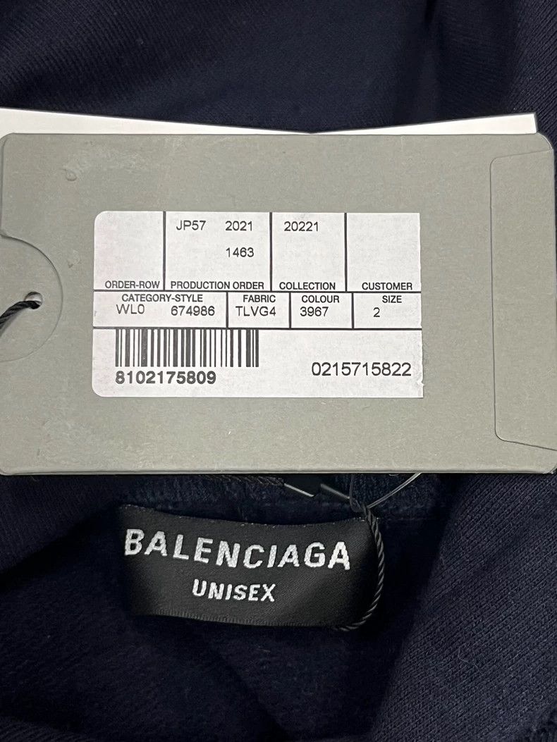 Balenciaga Balenciaga size 2 Letter Logo Hooded Pullover Drop Shoulder Size US S / EU 44-46 / 1 - 5 Thumbnail