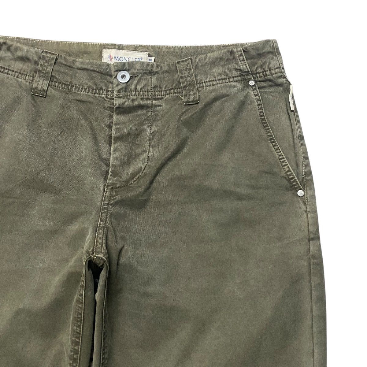Moncler Vintage Moncler Khaki Trouser Pants Size US 33 - 5 Thumbnail