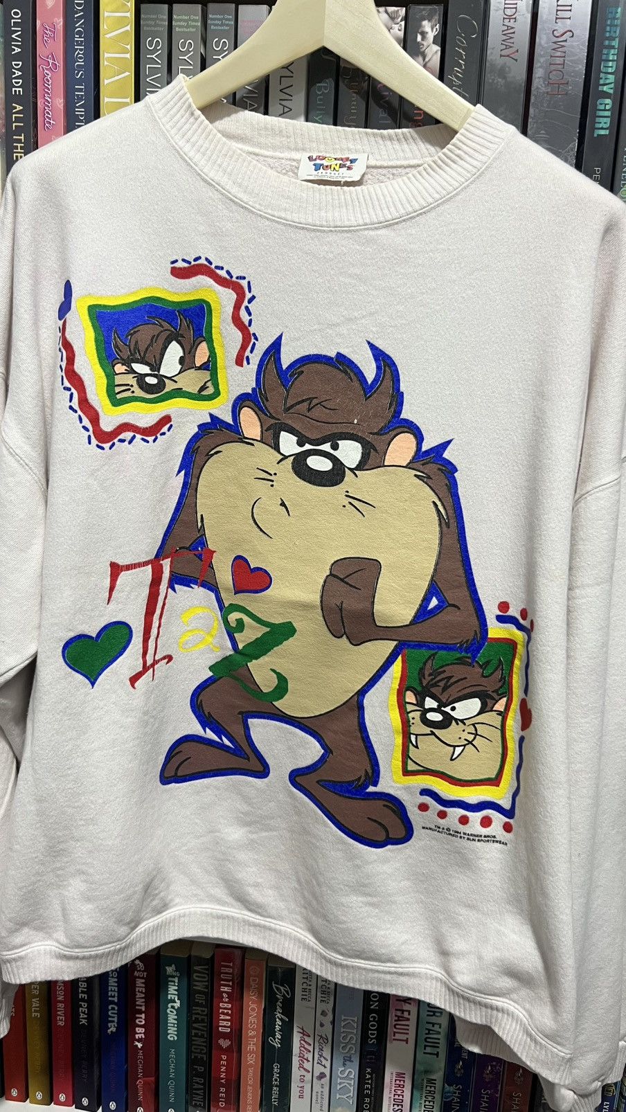 Warner Bros Oversized 1994 Tasmanian Devils Warner Bros Sweatshirt Size US XXL / EU 58 / 5 - 2 Thumbnail