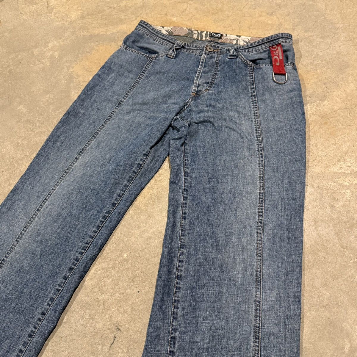 Dolce & Gabbana Vtg 2000s Dolce & Gabbana Double Seam Faded Distressed Jeans Size US 31 - 3 Thumbnail