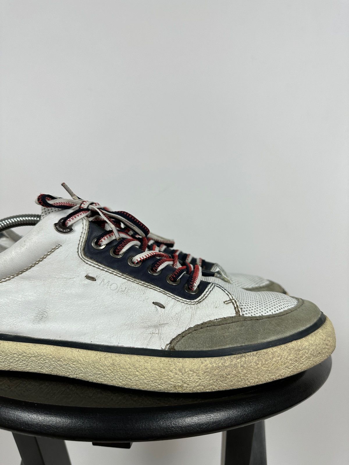 Moncler Moncler Academie Scarpa Leather Low Top Sneakers Size US 11 / EU 44 - 14 Thumbnail