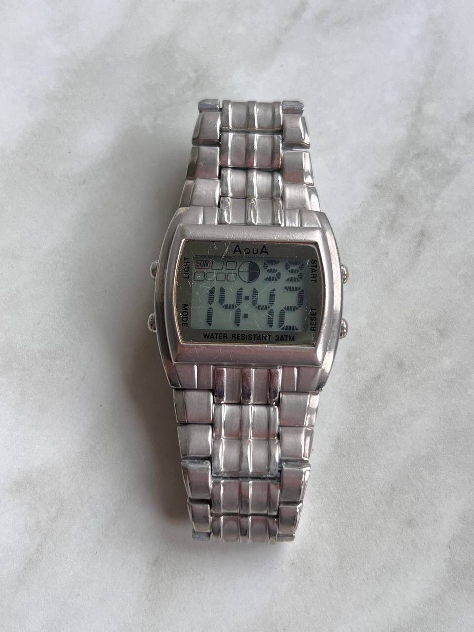 14Th Addiction x Avant Garde Futuristic Vintage Japanese Style Digital Watch Rectangle in Grey