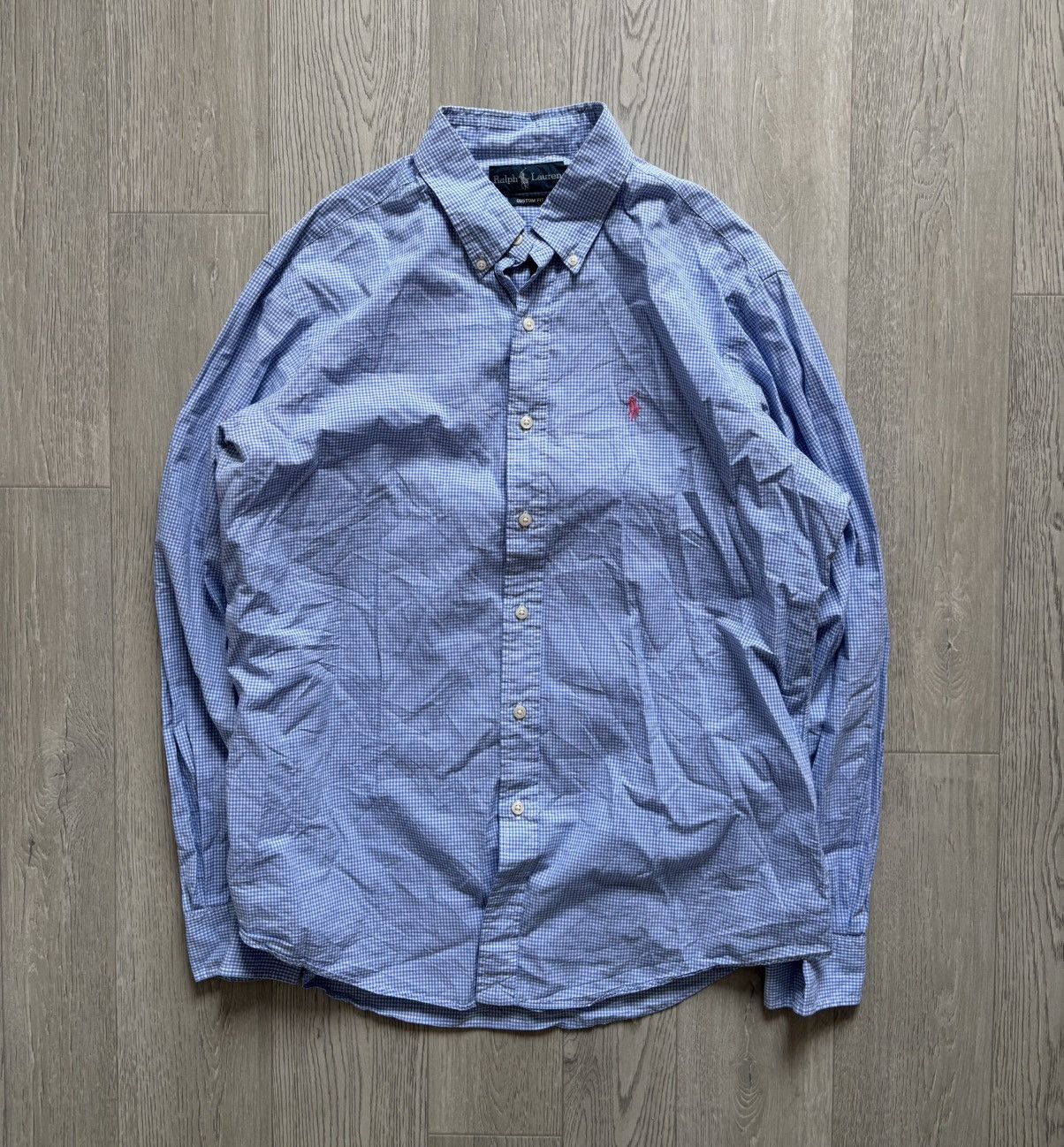 Polo Ralph Lauren × Vintage Vintage Polo Ralph Lauren Checkered Button Shirt Pink Pony Size US L / EU 52-54 / 3 - 1 Thumbnail