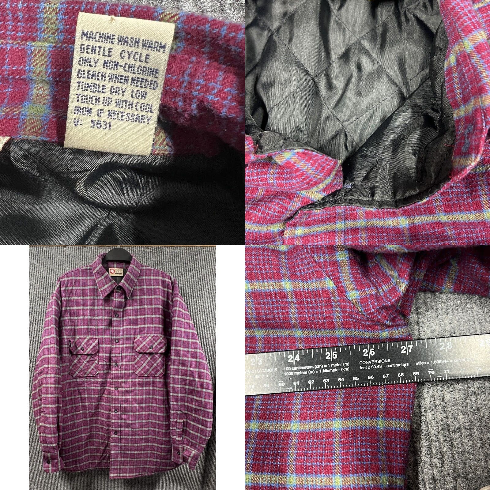 Vintage Sports Afield Jacket XL Red Plaid Quilted Lined Shacket Mens Size US XL / EU 56 / 4 - 8 Thumbnail