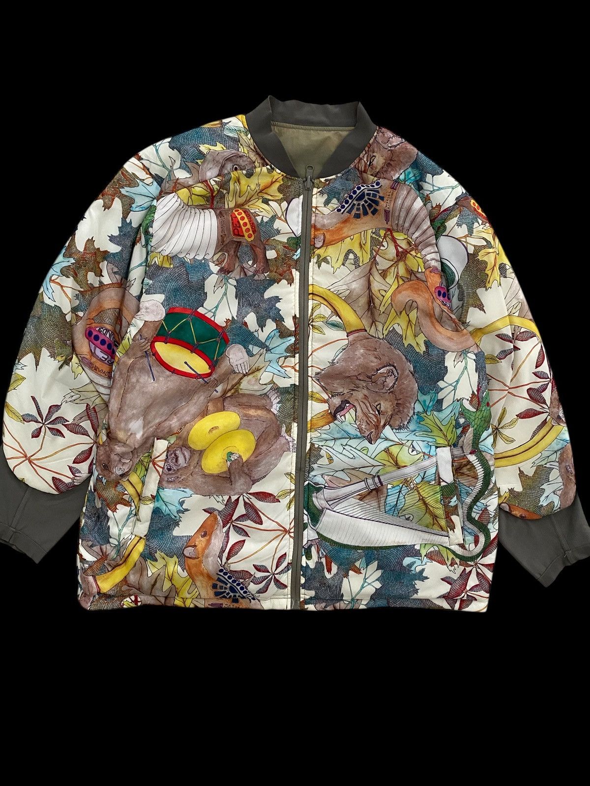 Hysteric Glamour × Japanese Brand 🇯🇵EAR Papillonner Bomber Jacket Animal Motif nice design Size US L / EU 52-54 / 3 - 1 Thumbnail