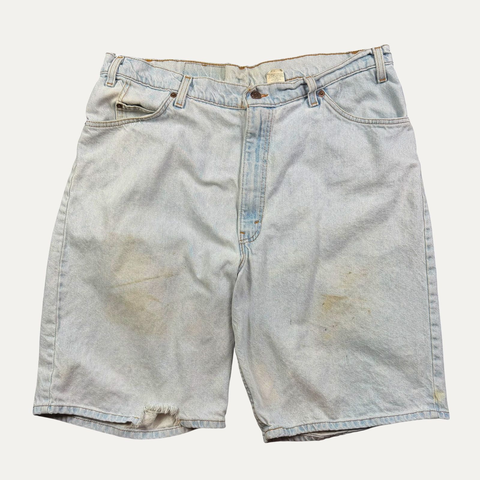 Levi's Vintage 90s Levis Orange Tab Denim Shorts Size 40" / US 18 - 1 Thumbnail