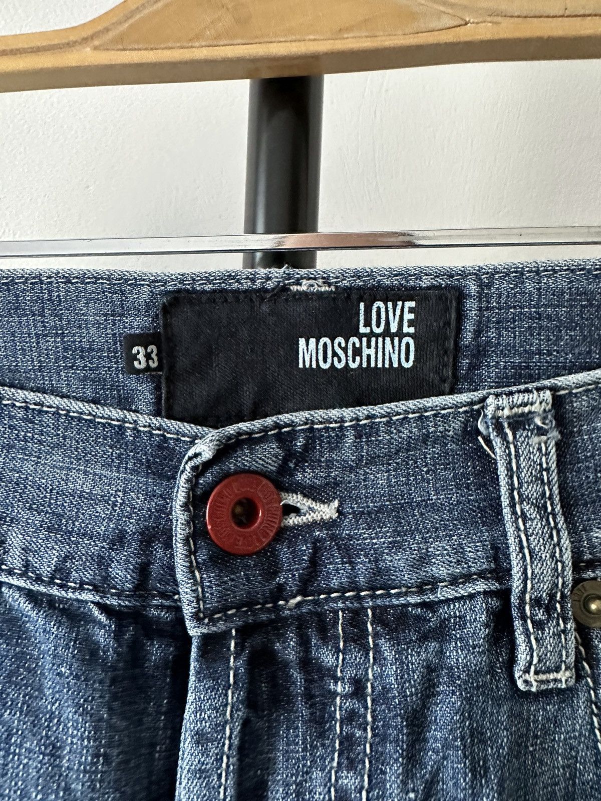 Moschino Love Moschino Linen Cotton Blend denim jeans pants trousers Size US 33 - 5 Thumbnail