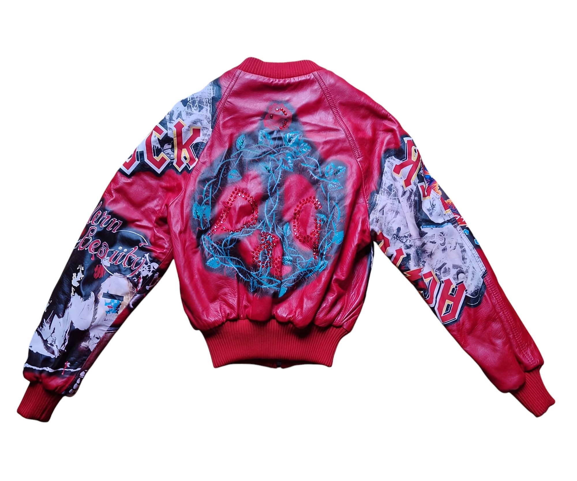 Dolce & Gabbana 2001 LEATHER BOMBER ROCK PUNK JACKET Size S / US 4 / IT 40 - 4 Thumbnail