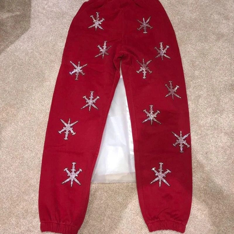 Unknown London Unknown London dagger rhinestone tracksuit/ joggers Size US 28 / EU 44 - 1 Preview