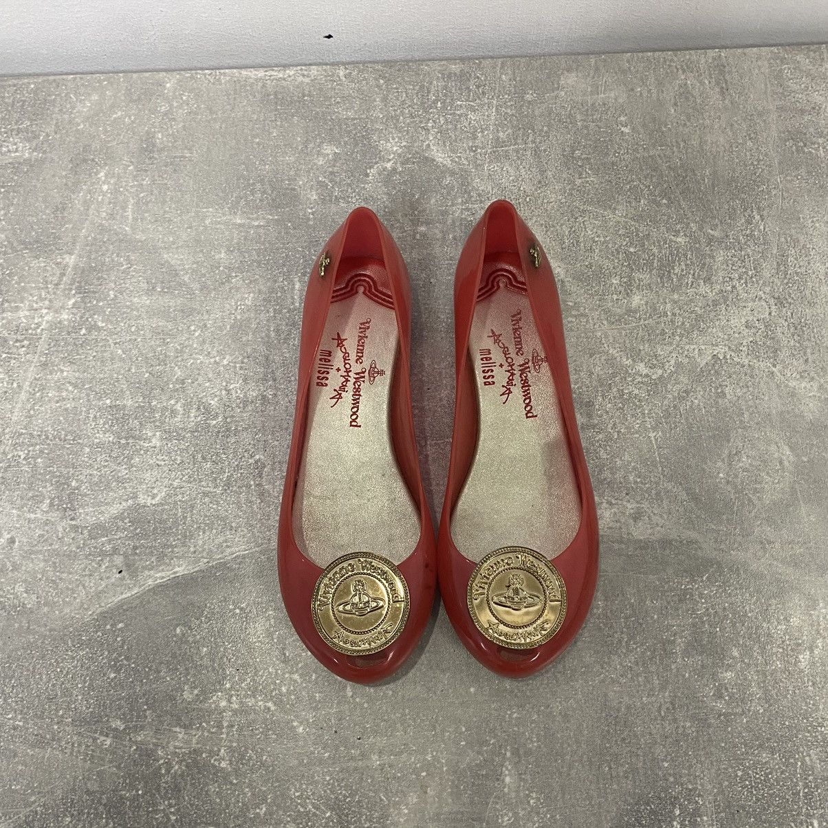 Melissa × Vivienne Westwood Vintage Vivienne Westwood Melissa Ballet Flats Anglomania Size US 7 / IT 37 - 2 Thumbnail
