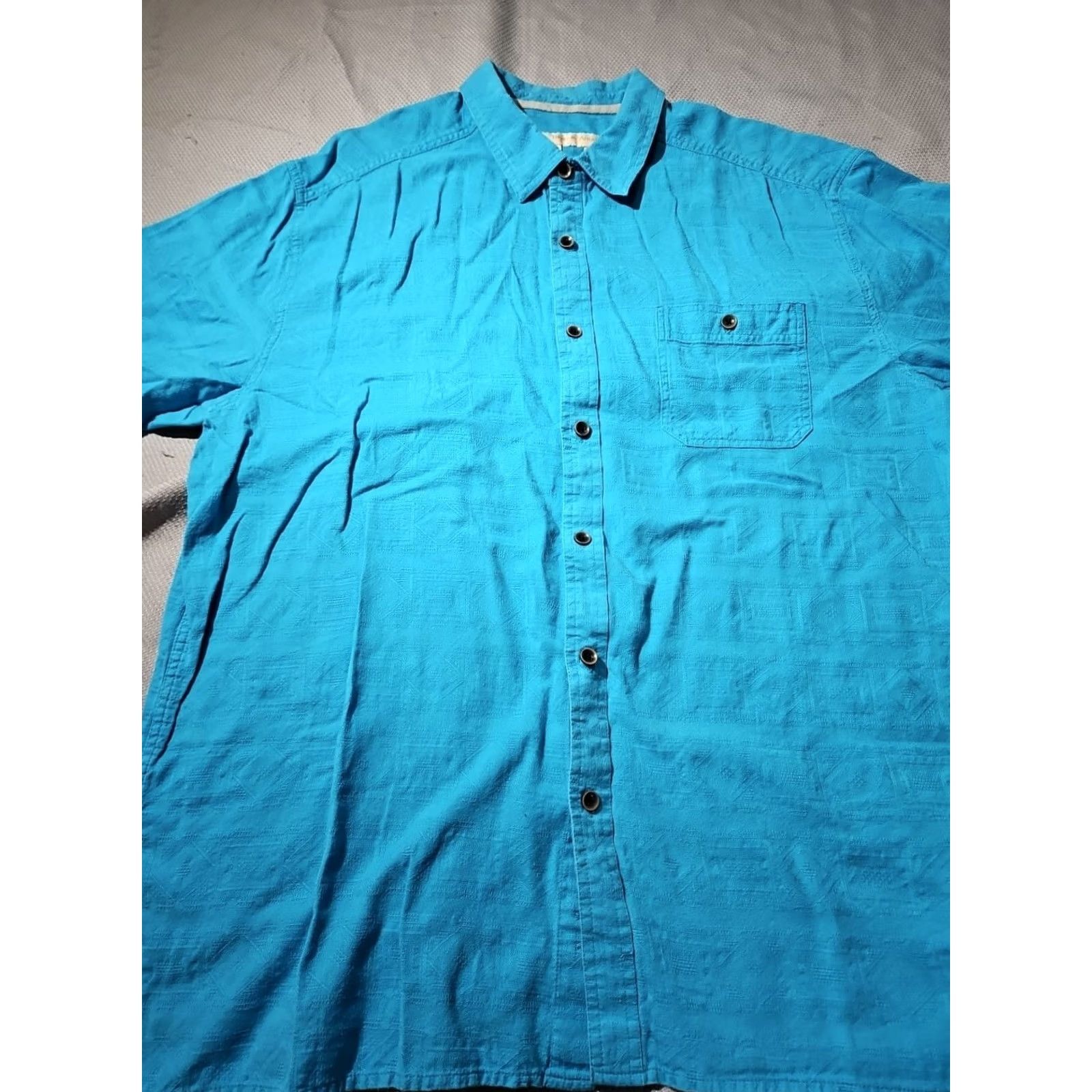 The Territory Ahead Territory Ahead Shirt Mens 2XL Blue Allover Aztec Abstract Button Preppy Shirt Size US XXL / EU 58 / 5 - 4 Thumbnail