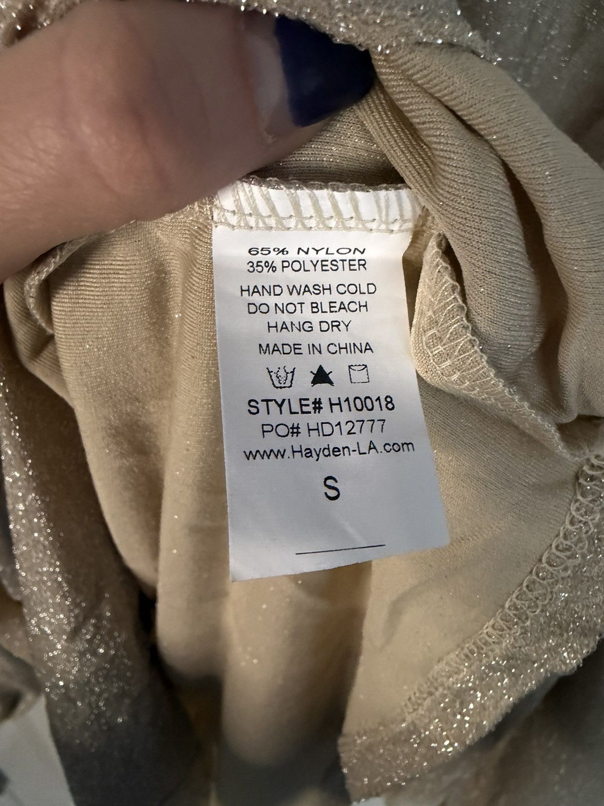 Other Hayden Shimmering Beige Blouse with balloon sleeves new Size S / US 4 / IT 40 - 3 Thumbnail