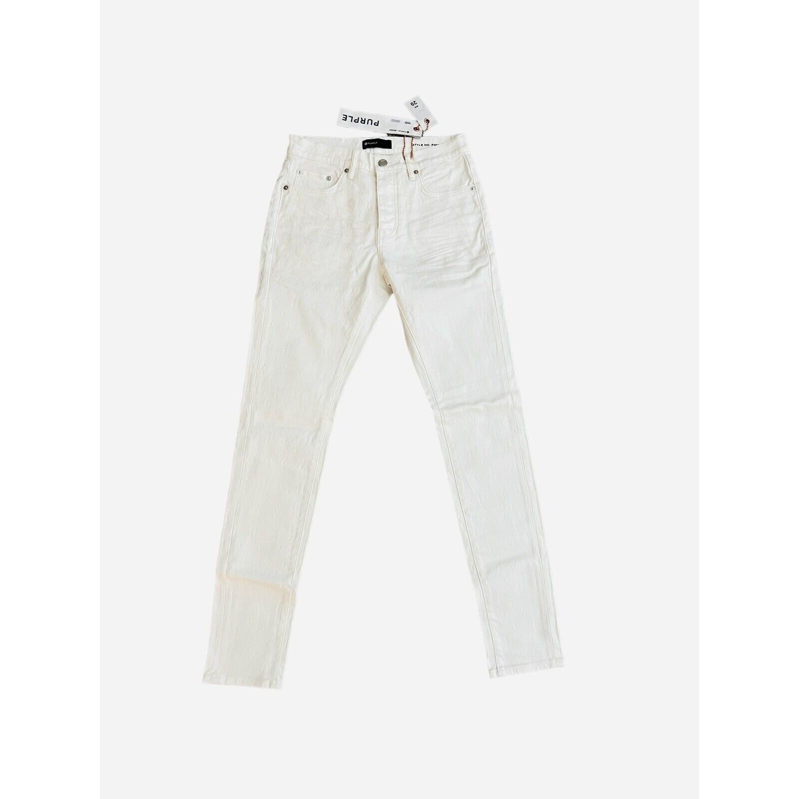 Purple × Purple Brand Purple Brand Jeans Mens Jacquard Slim Fit White Size 29/32 Size US 29 - 1 Thumbnail