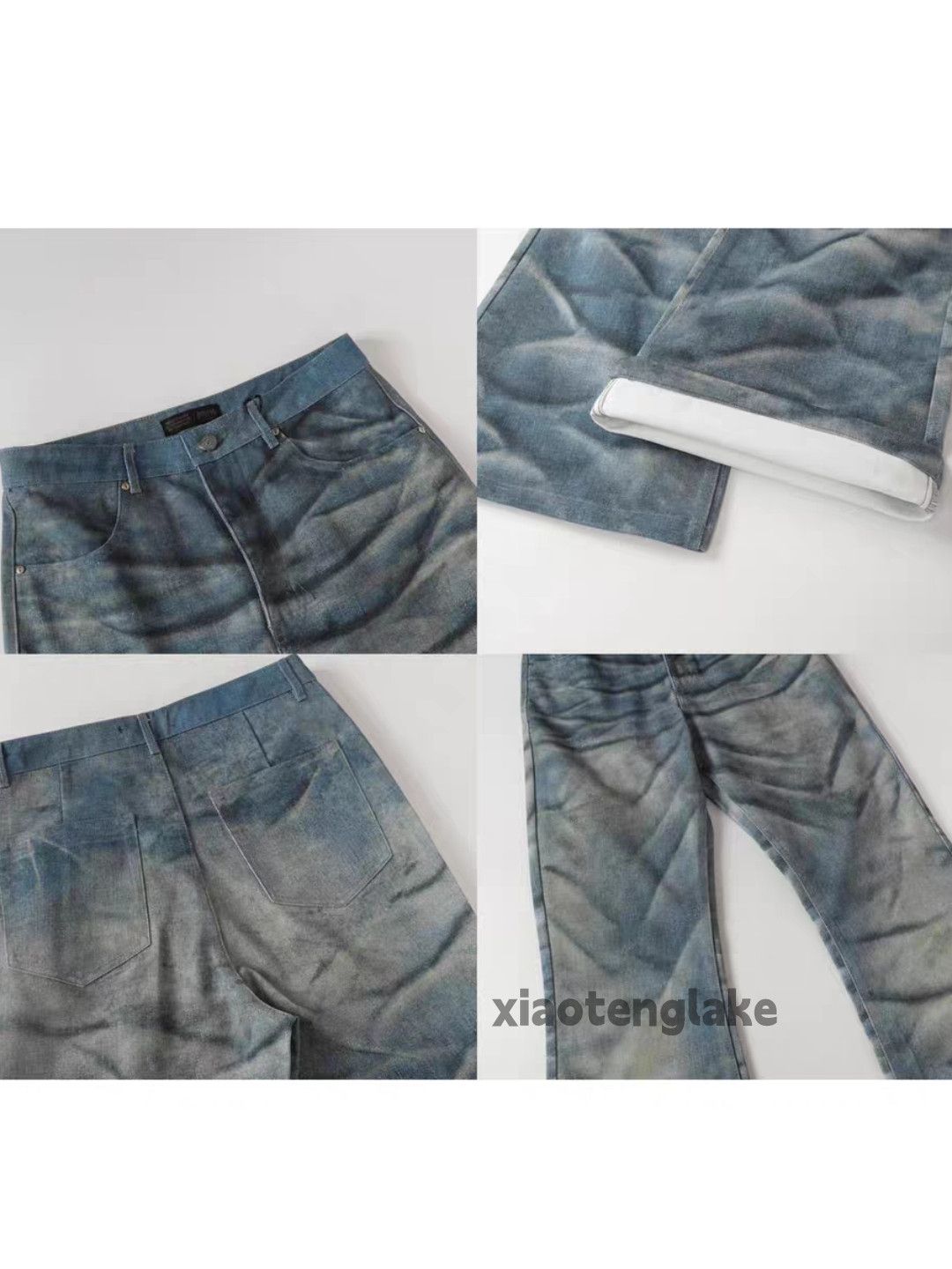 Japanese Brand zx vintage Stain paint grunge punk hiphop Stack jeans Size US 36 / EU 52 - 6 Thumbnail