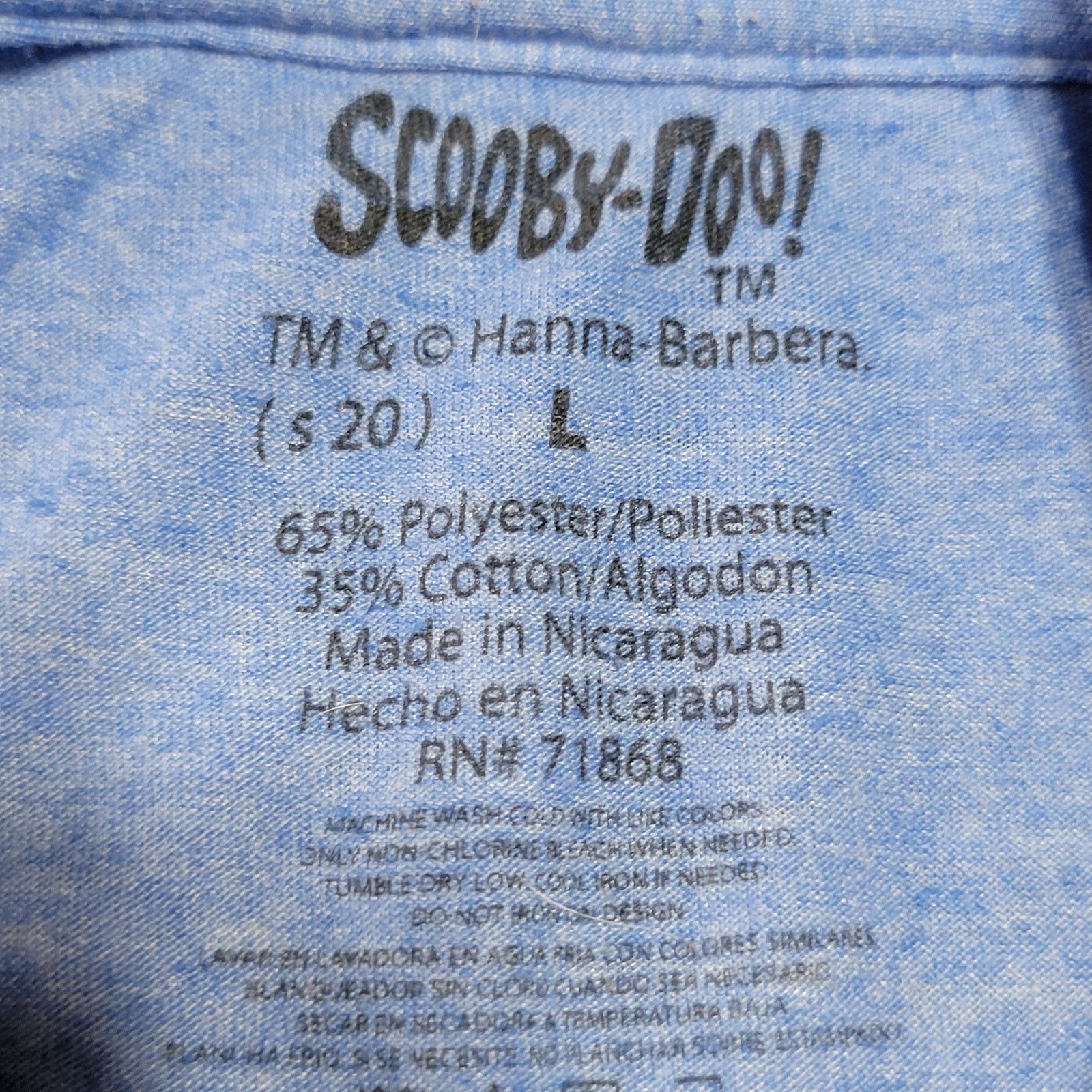 Other Scooby-Doo Blue Unisex Tee Haunted Run - Size Large Size US L / EU 52-54 / 3 - 4 Thumbnail