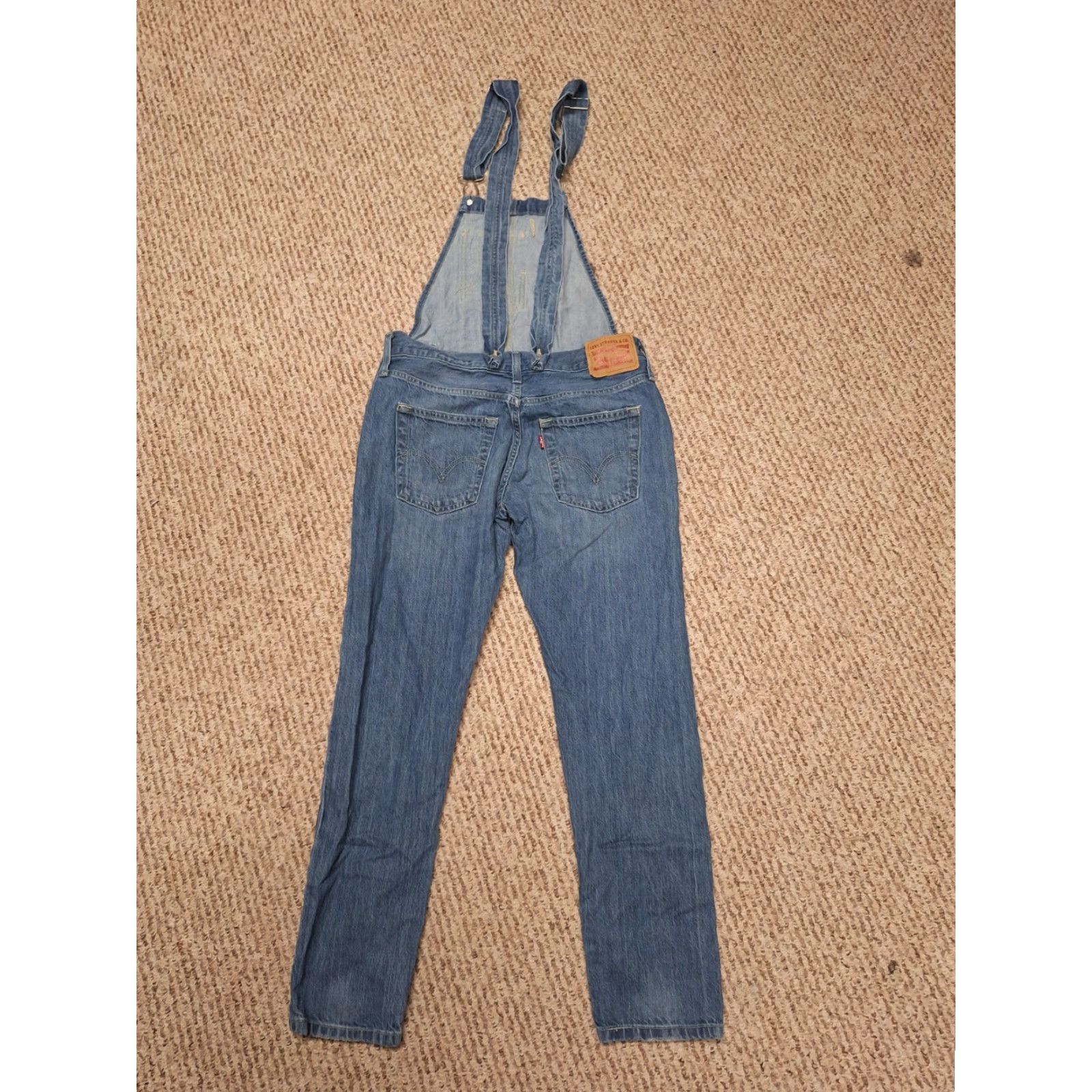 Levi's VINTAGE Levi’s Denim Overalls XS Women Blue Medium Denim Straight Jeans XS Size 26" / US 2 / IT 38 - 3 Thumbnail