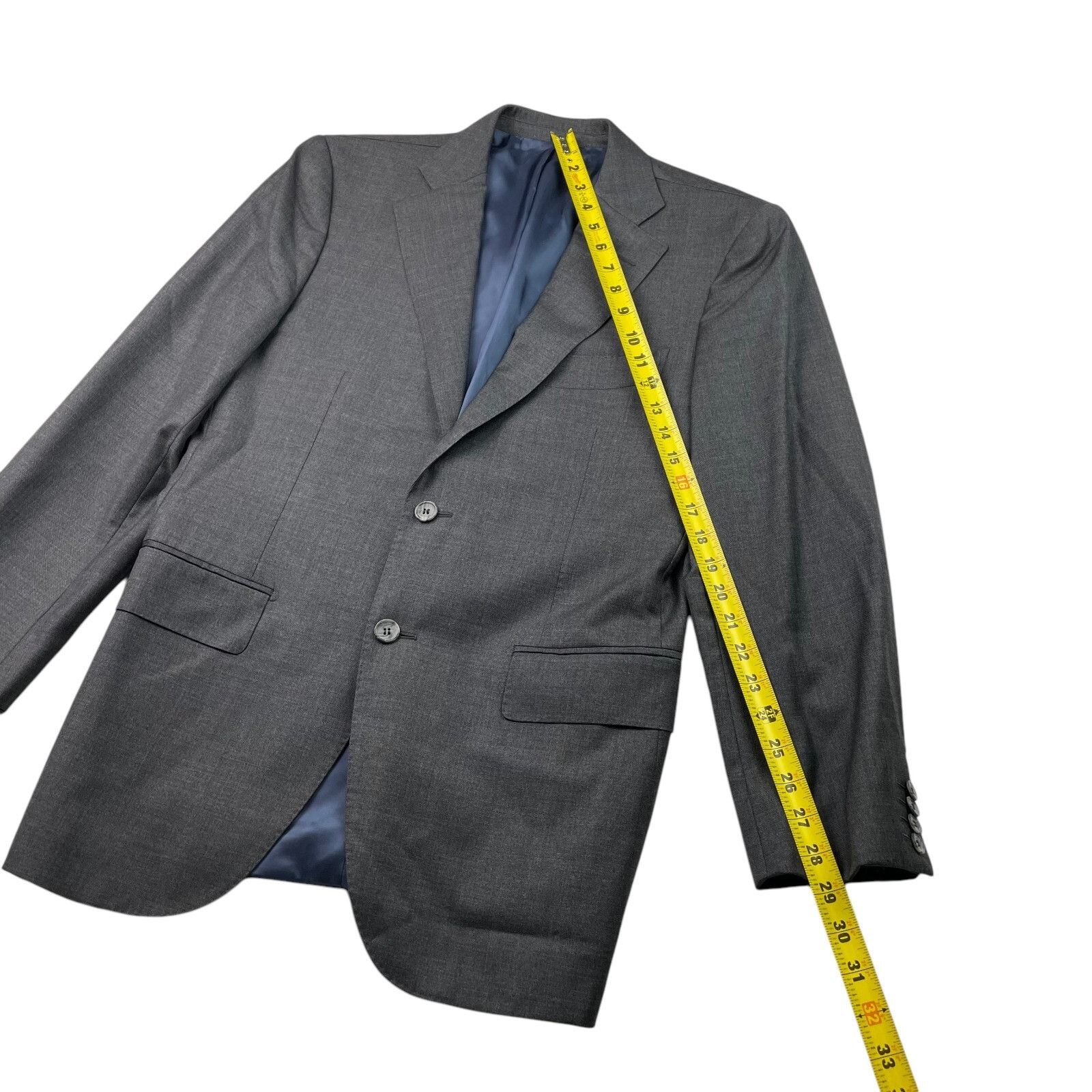 Suitsupply SuitSupply Men’s Super 110's Wool Slim Fit 2-Button Blazer/J Size 40R - 10 Thumbnail