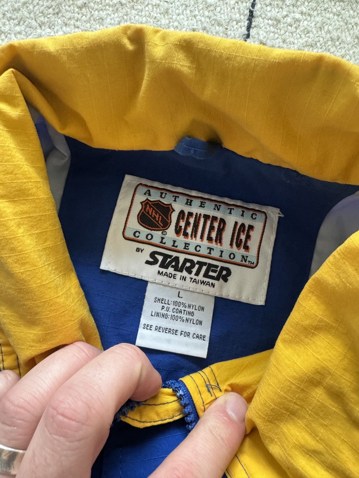 Starter Vintage 90s St. Louis Blues Starter Jacket Size L NHL Size US L / EU 52-54 / 3 - 6 Thumbnail