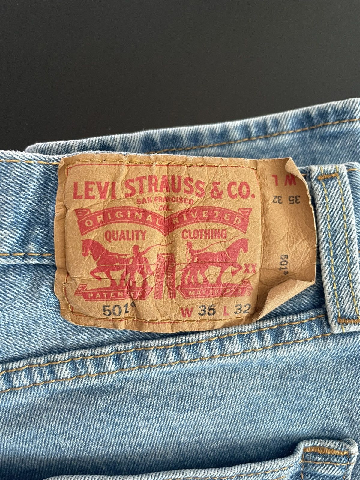 Levi's Levi 501’s Size US 35 - 1 Thumbnail
