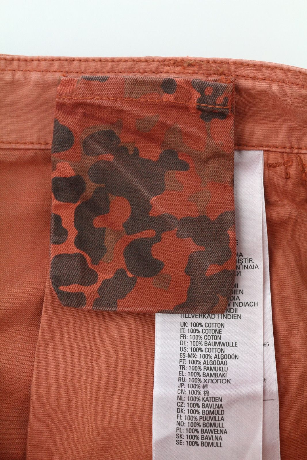 Diesel P-ATLAN-PAT W33 Orange Camouflage Multi-Pocket 85386 Size US 33 - 8 Thumbnail