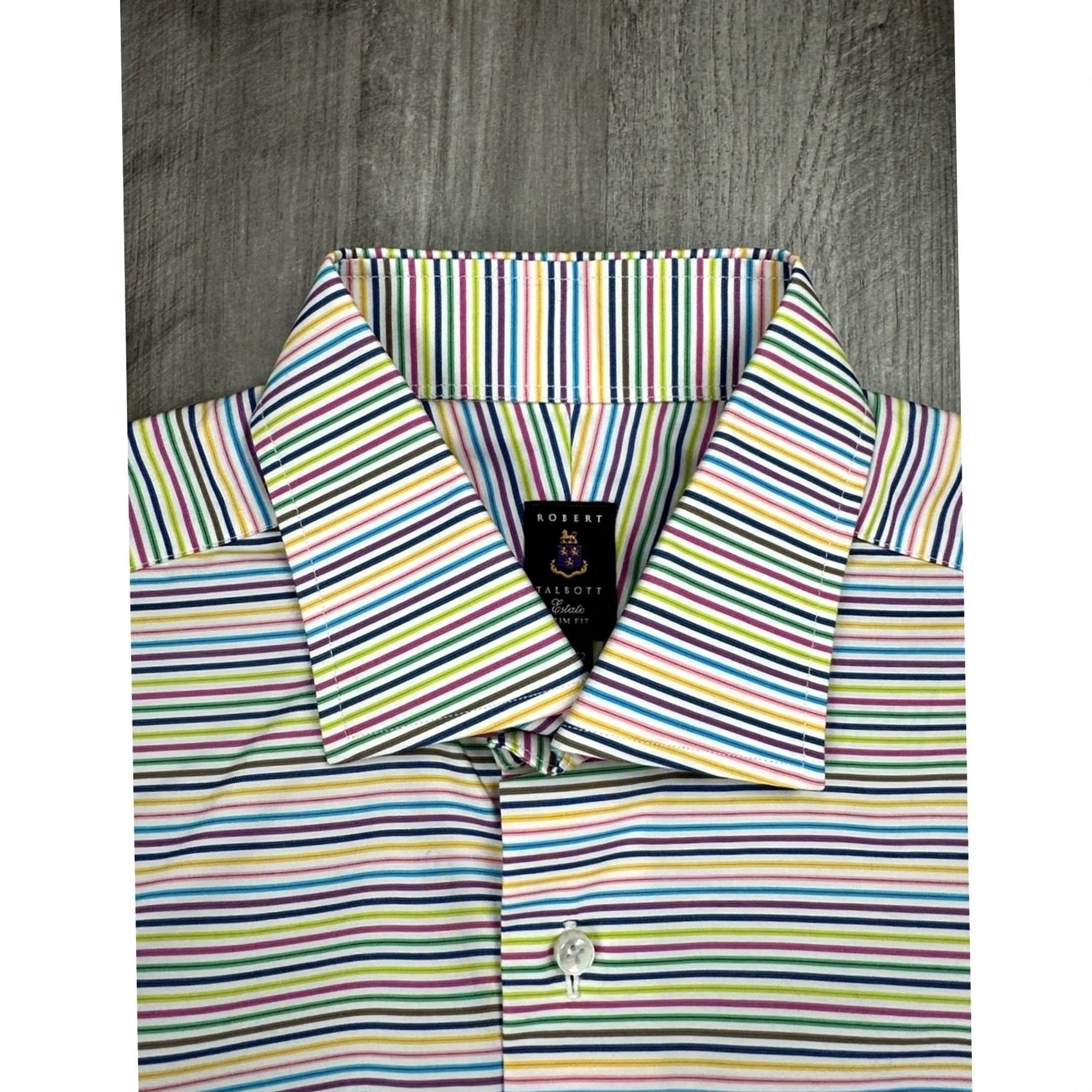 Robert Talbott Robert Talbott Estate Striped Long Sleeve Button Down - 15.5 (Medium) Mens Shirt Size US M / EU 48-50 / 2 - 5 Thumbnail