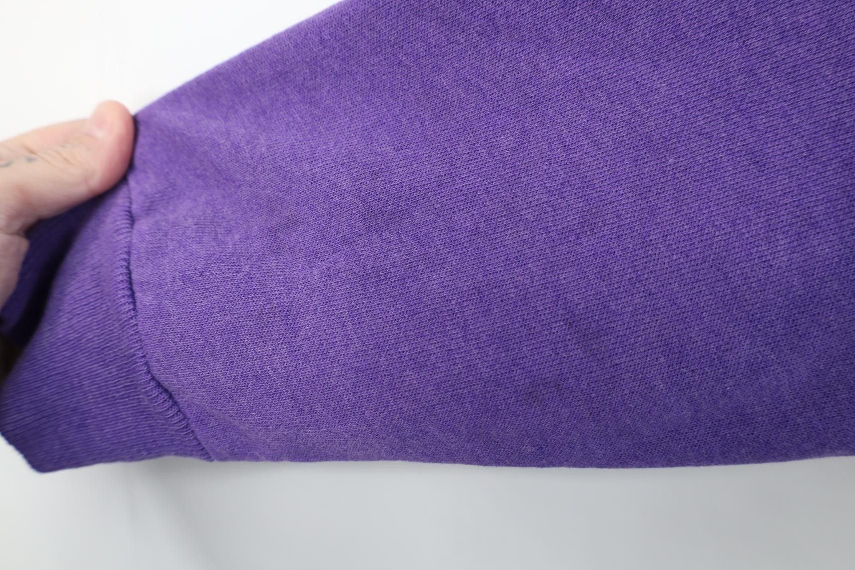 Vintage Vintage 90s Streetwear Raglan Crewneck Sweatshirt Purple USA Size XXL / US 16-18 / IT 52-54 - 8 Thumbnail