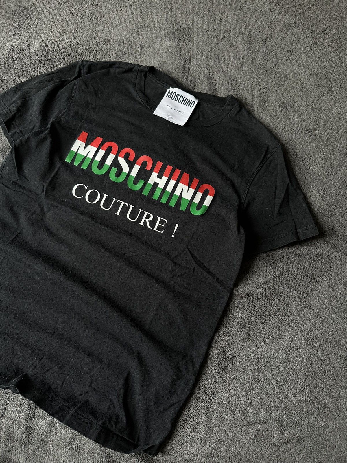 Moschino Moschino Couture! Italian Colors Tee in Black Size US M / EU 48-50 / 2 - 1 Thumbnail