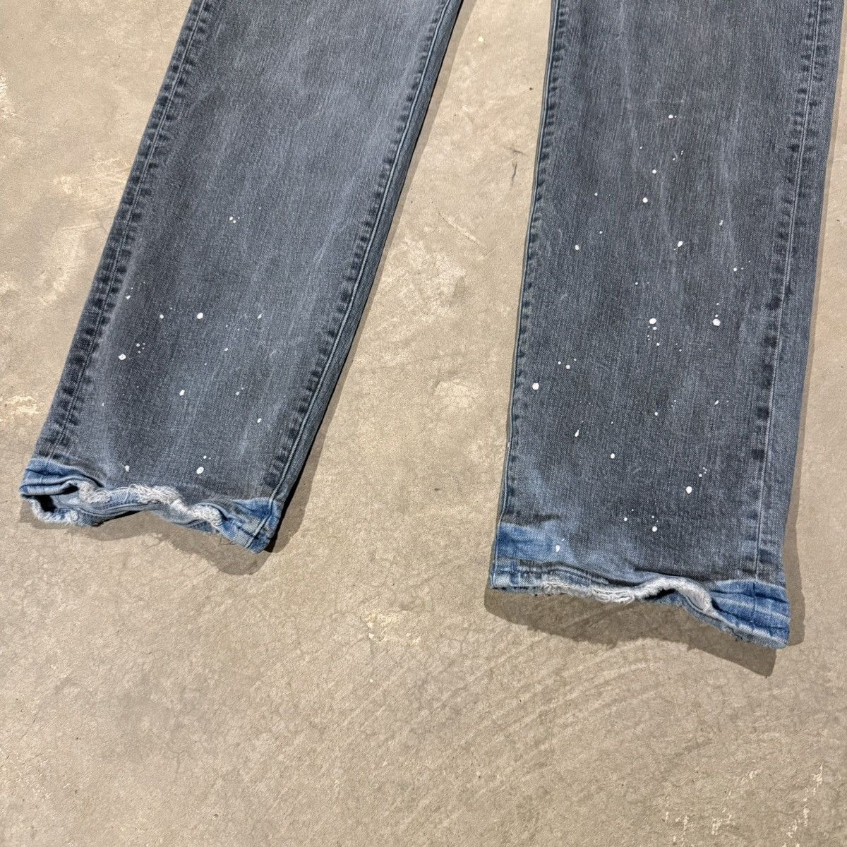 Purple Brand Purple Brand P005 Painters Waxed Indigo Slim Straight Denim Size US 40 / EU 56 - 3 Thumbnail