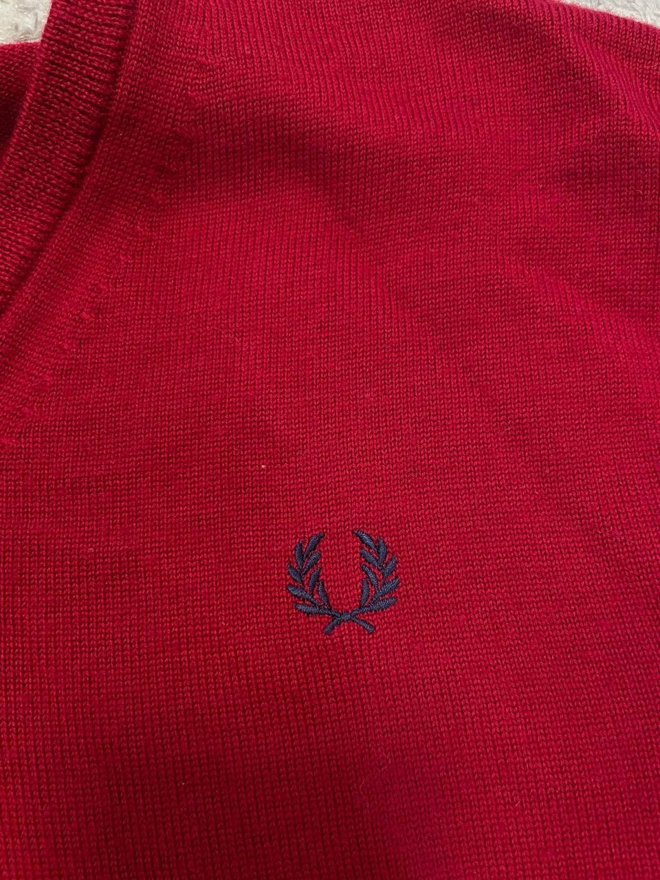 Fred Perry Fred Perry Merino Wool Sweater Laurel Wreath Logo Jumper Men Size US M / EU 48-50 / 2 - 10 Thumbnail