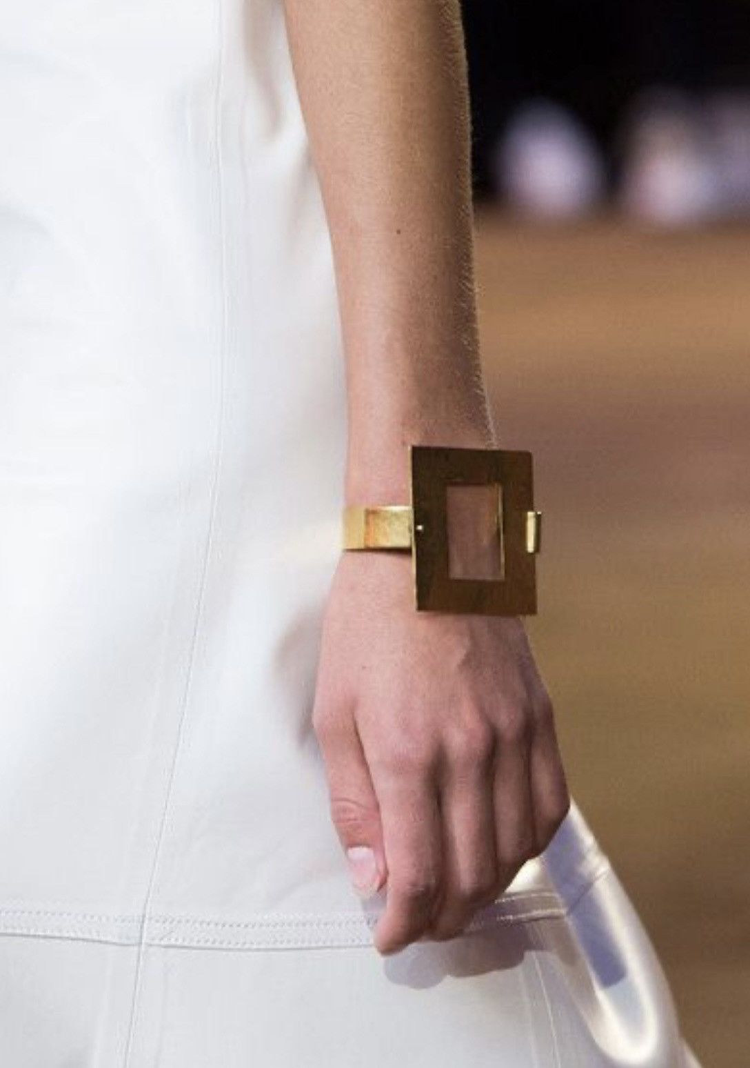 Celine Old Celine by Phoebe Philo Square Cuff Bracelet Bangle Size ONE SIZE - 1 Thumbnail