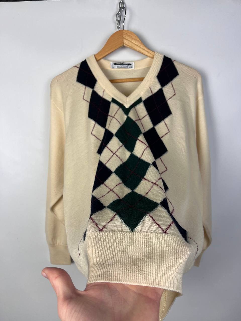 Burberry × Vintage Vintage Burberry merino wool sweater knit Size US L / EU 52-54 / 3 - 3 Thumbnail