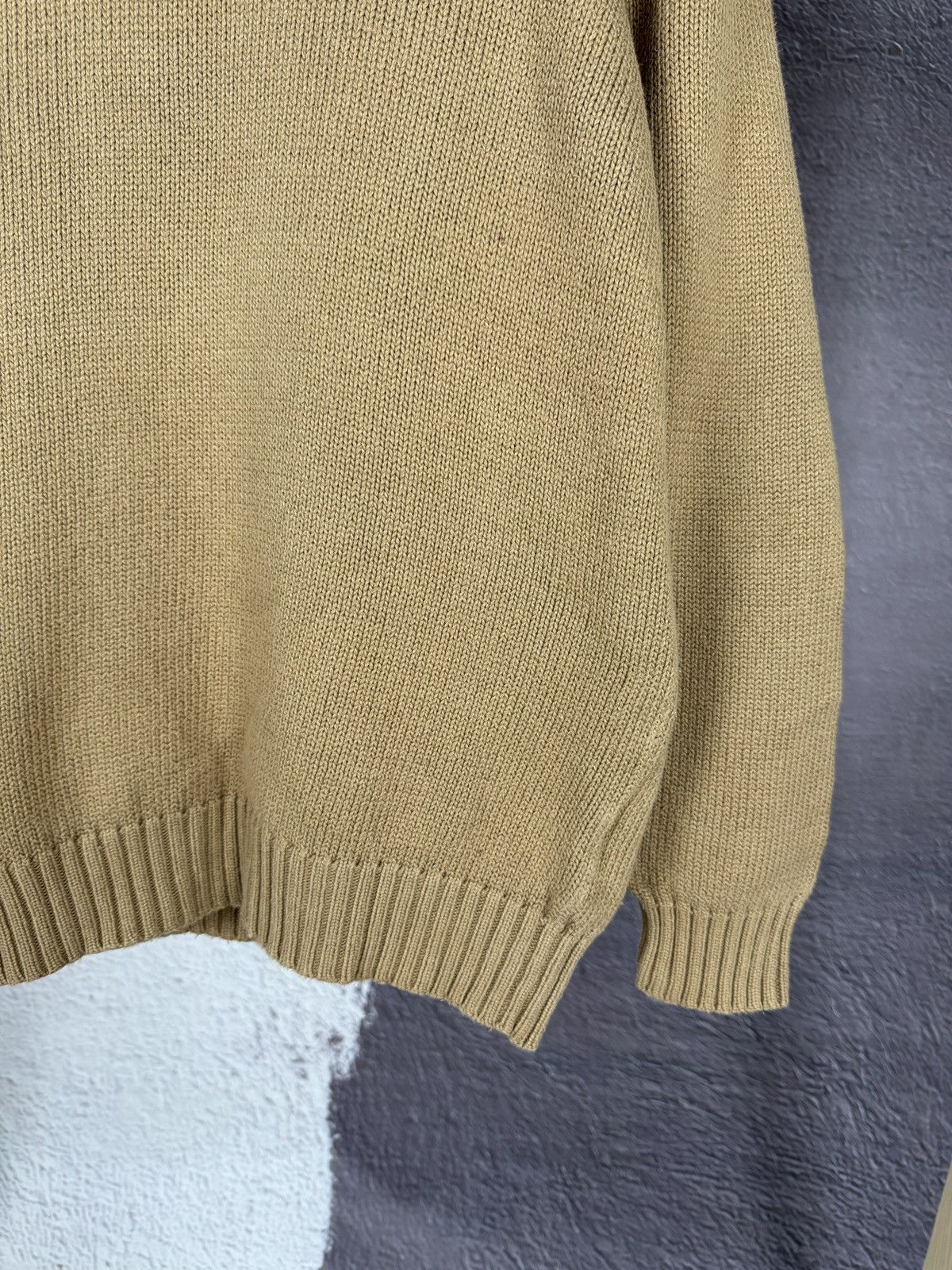 Polo Ralph Lauren Polo Ralph Lauren light brown knitwear v-neck sweater Size US M / EU 48-50 / 2 - 6 Thumbnail