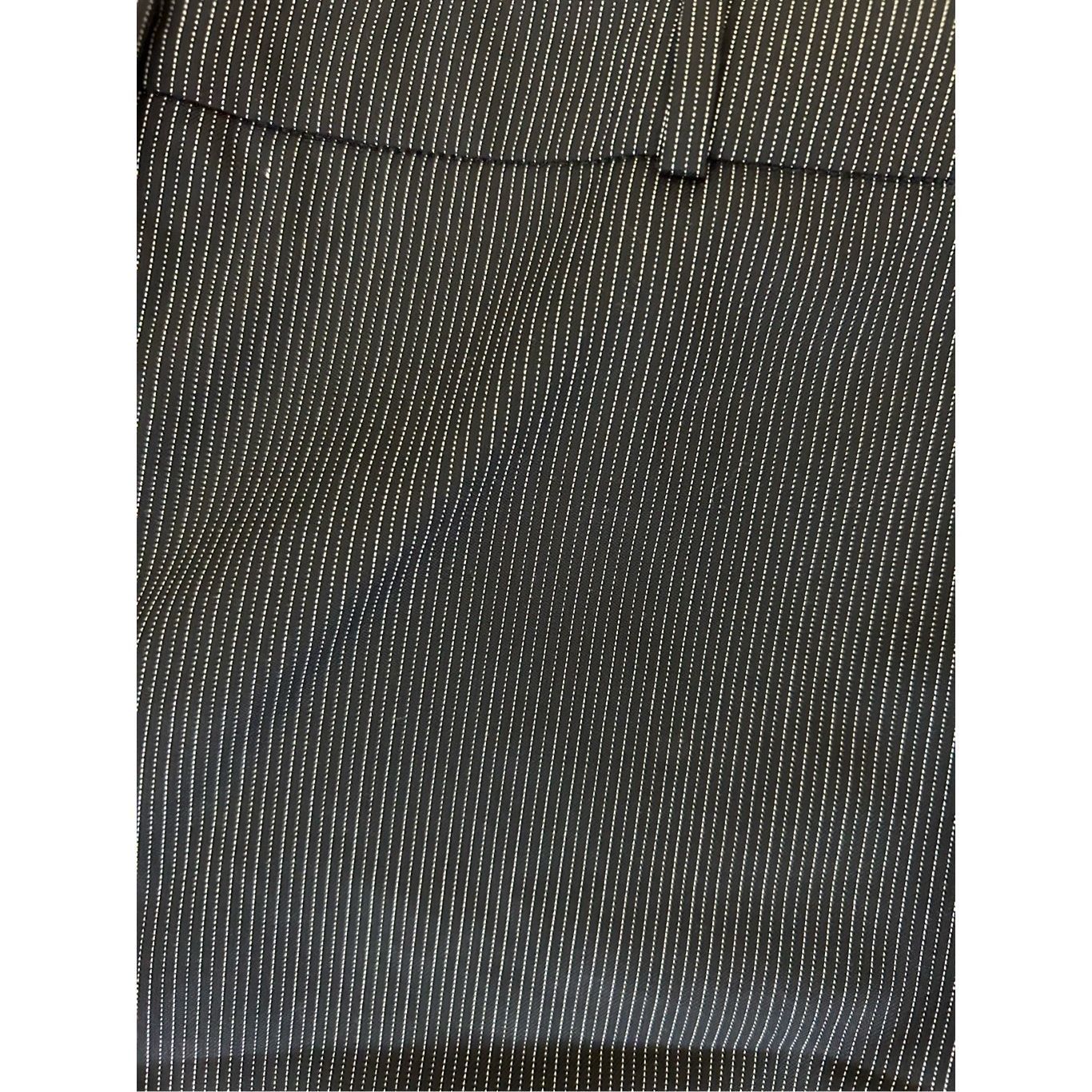 Hugo Boss Hugo Boss Virgin Wool Black White Stripe Straight Leg Pants, Size 30" / US 8 / IT 44 - 2 Thumbnail